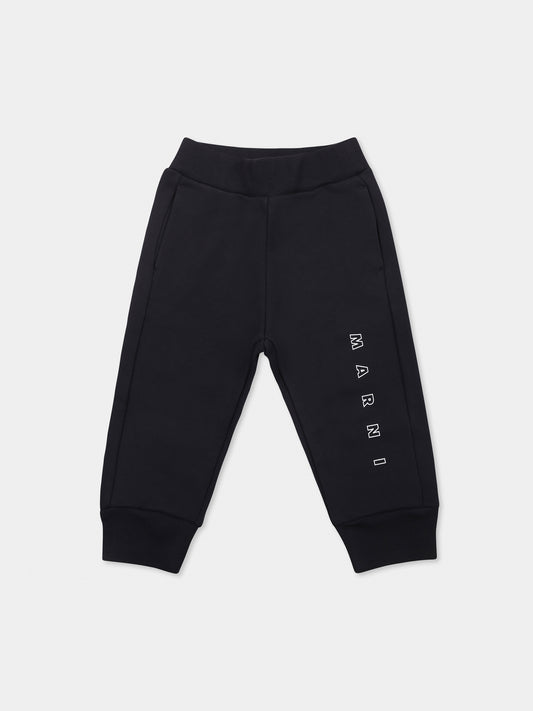 Pantalon bleu pour bébé enfants avec logo