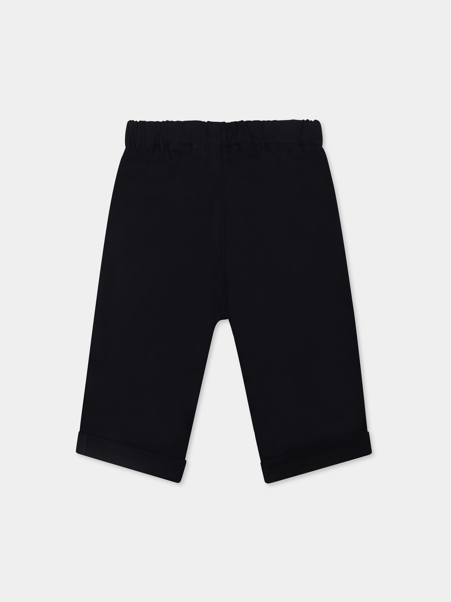 Pantalon bleu pour bébé garçon avec logo