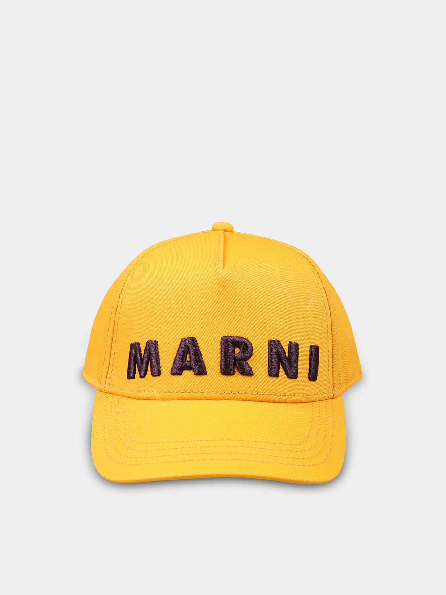 Chapeau jaune pour enfants avec logo