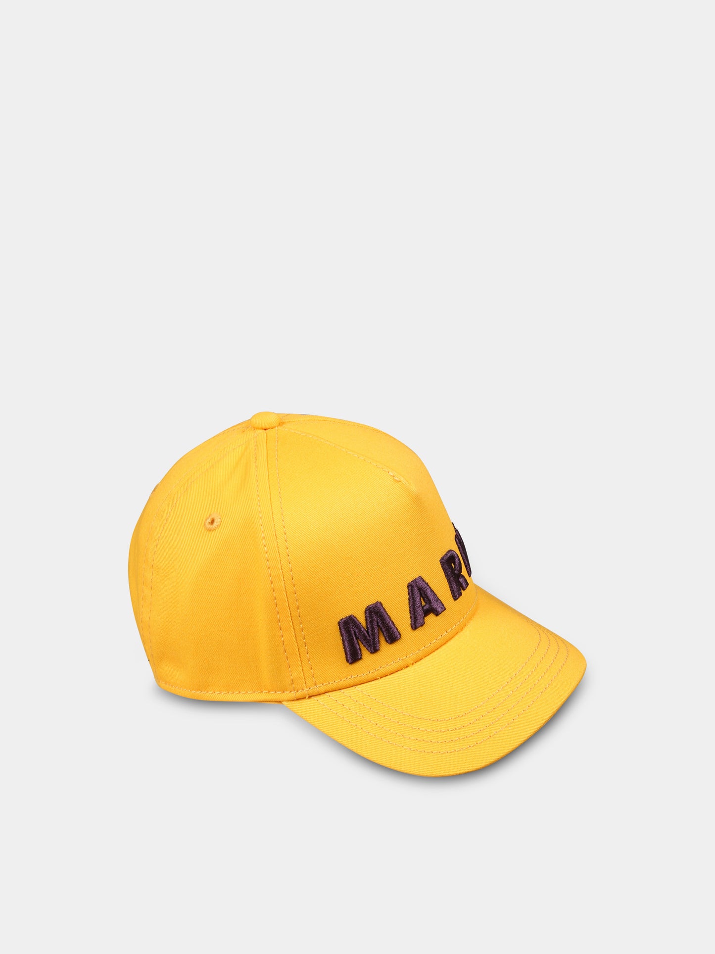 Chapeau jaune pour enfants avec logo