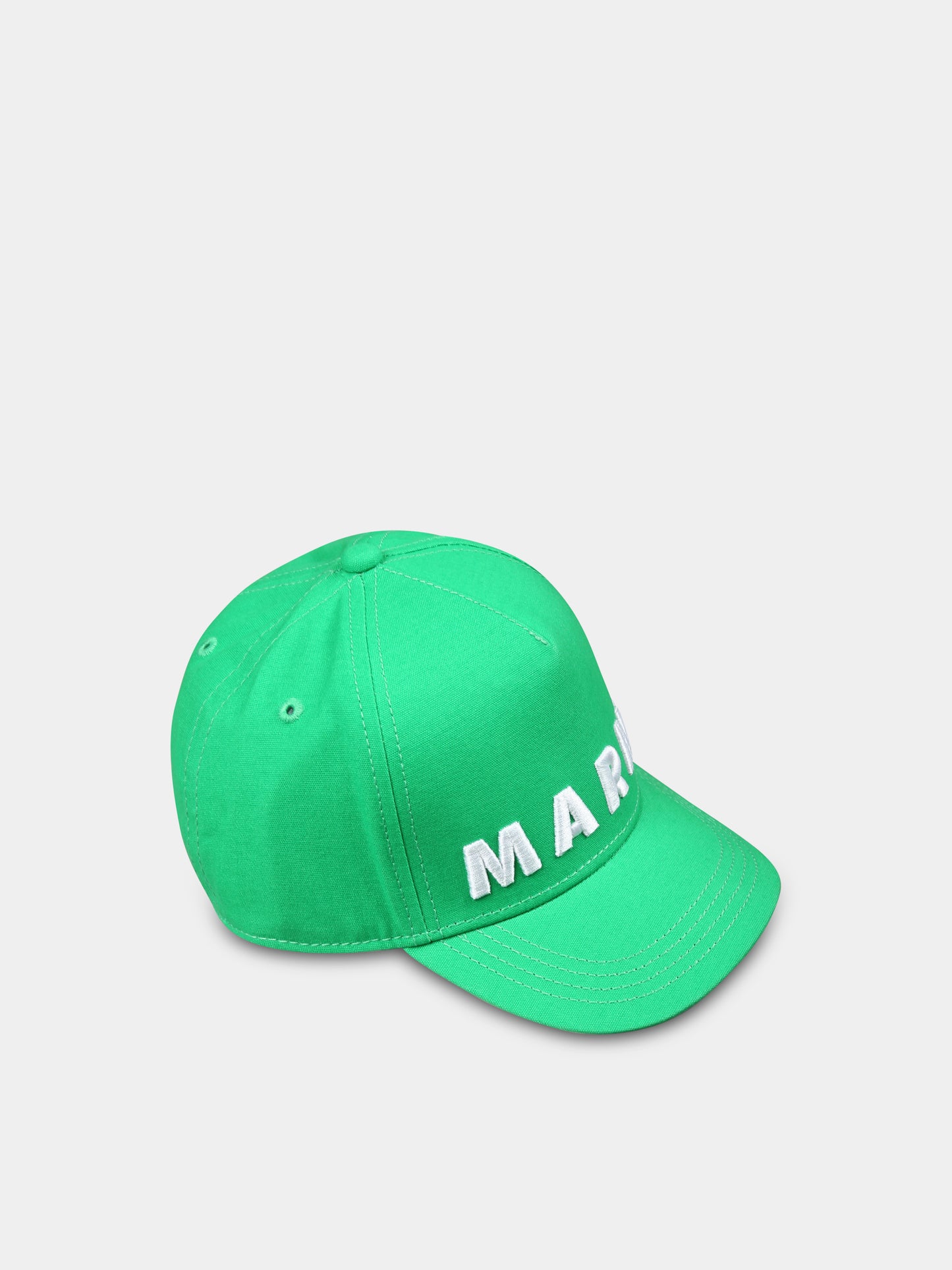 Chapeau vert pour enfants avec logo