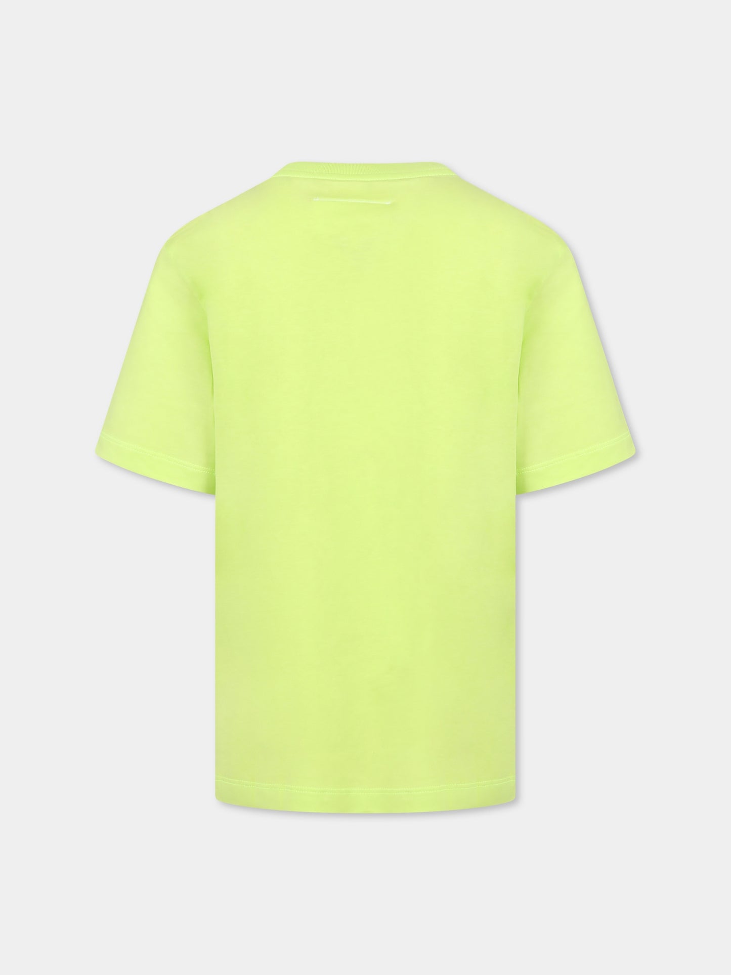 T-shirt jaune pour enfants avec logo