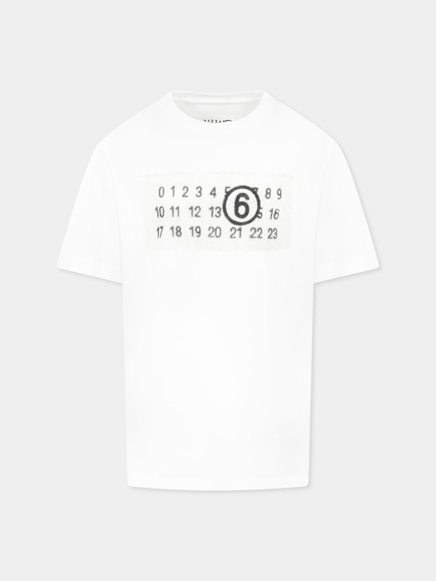 T-shirt blanc pour enfants avec logo