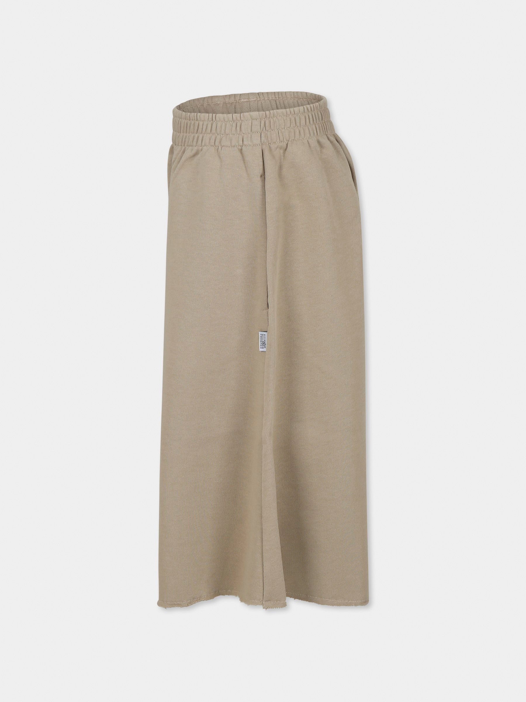 Pantaloni beige per bambini,Mm6 Maison Margiela,M60744 MM006 MM6P168U M6709