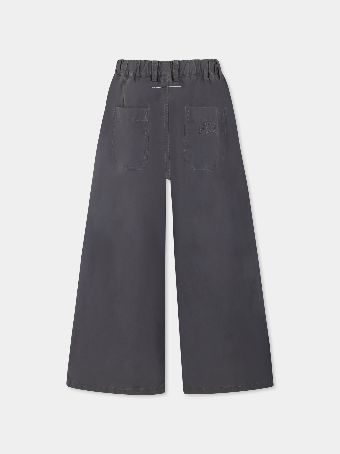 Pantalon gris pour enfants avec logo