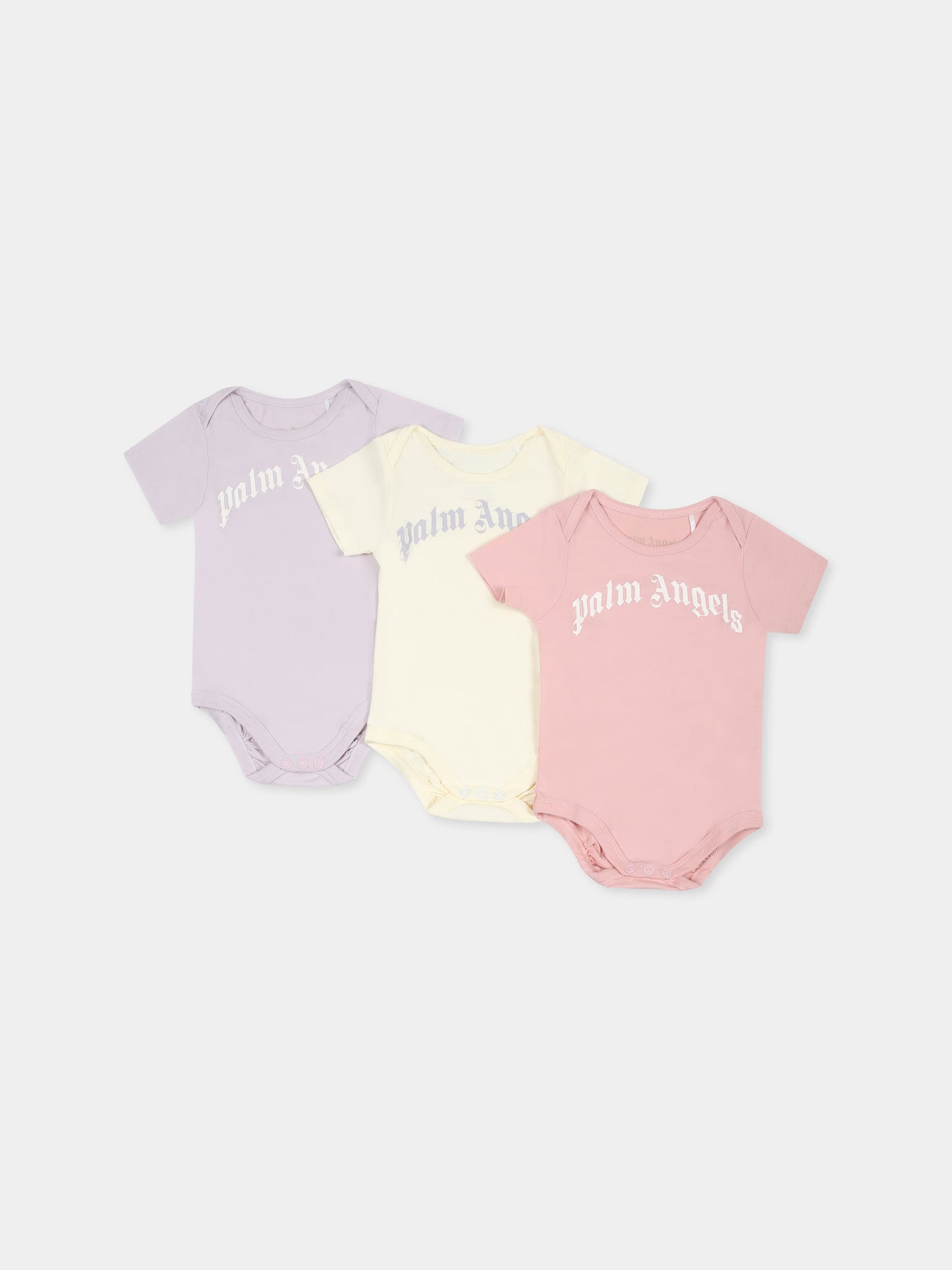 Set body multicolor per neonata con logo,Palm Angels,PG2X015S25JER0013103