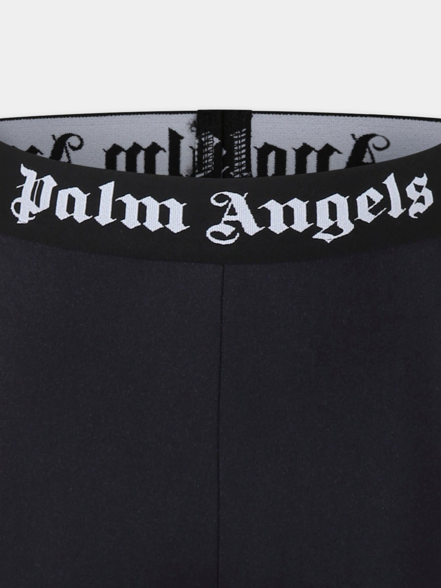 Leggings neri per bambina con logo,Palm Angels,PGVG001C99JER0011010