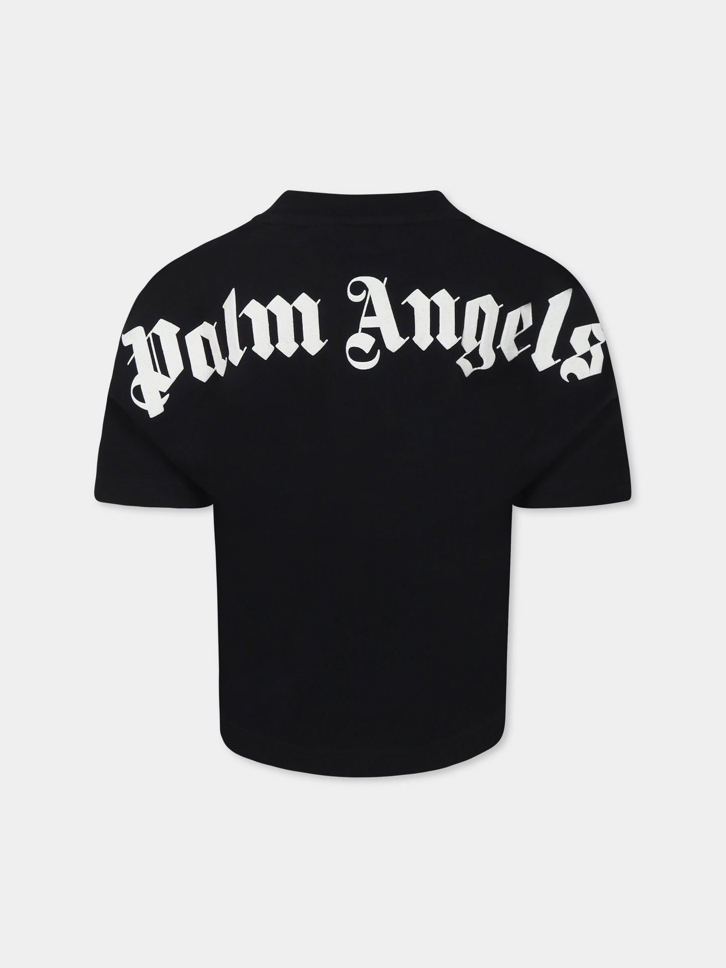 T-shirt noir pour enfants avec logo