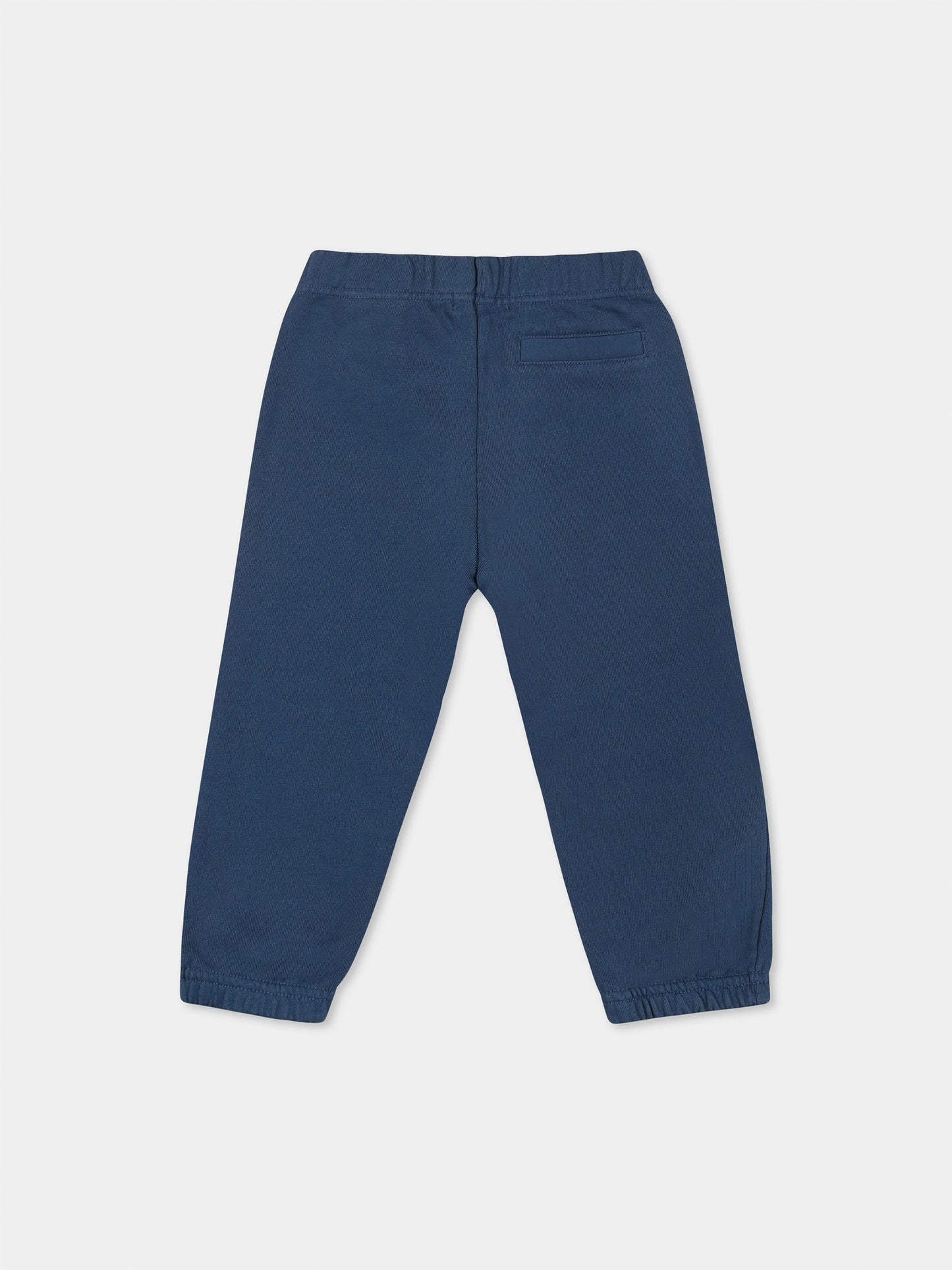 Pantalon bleu pour bébé garçon avec logo