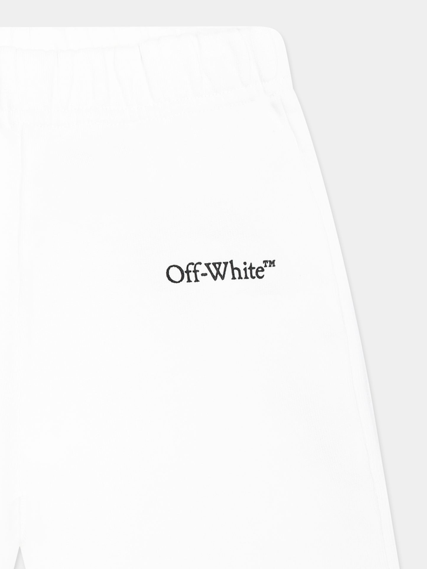 Short blanc pour bébé garçon avec logo