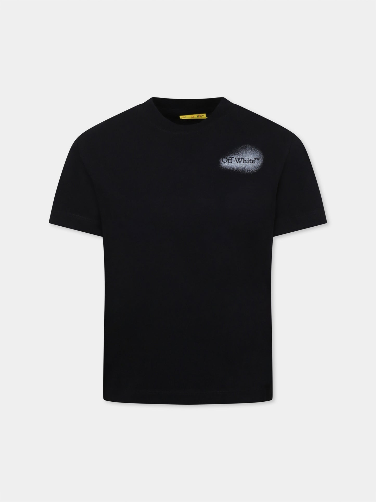 T-shirt noir pour garçon avec logo