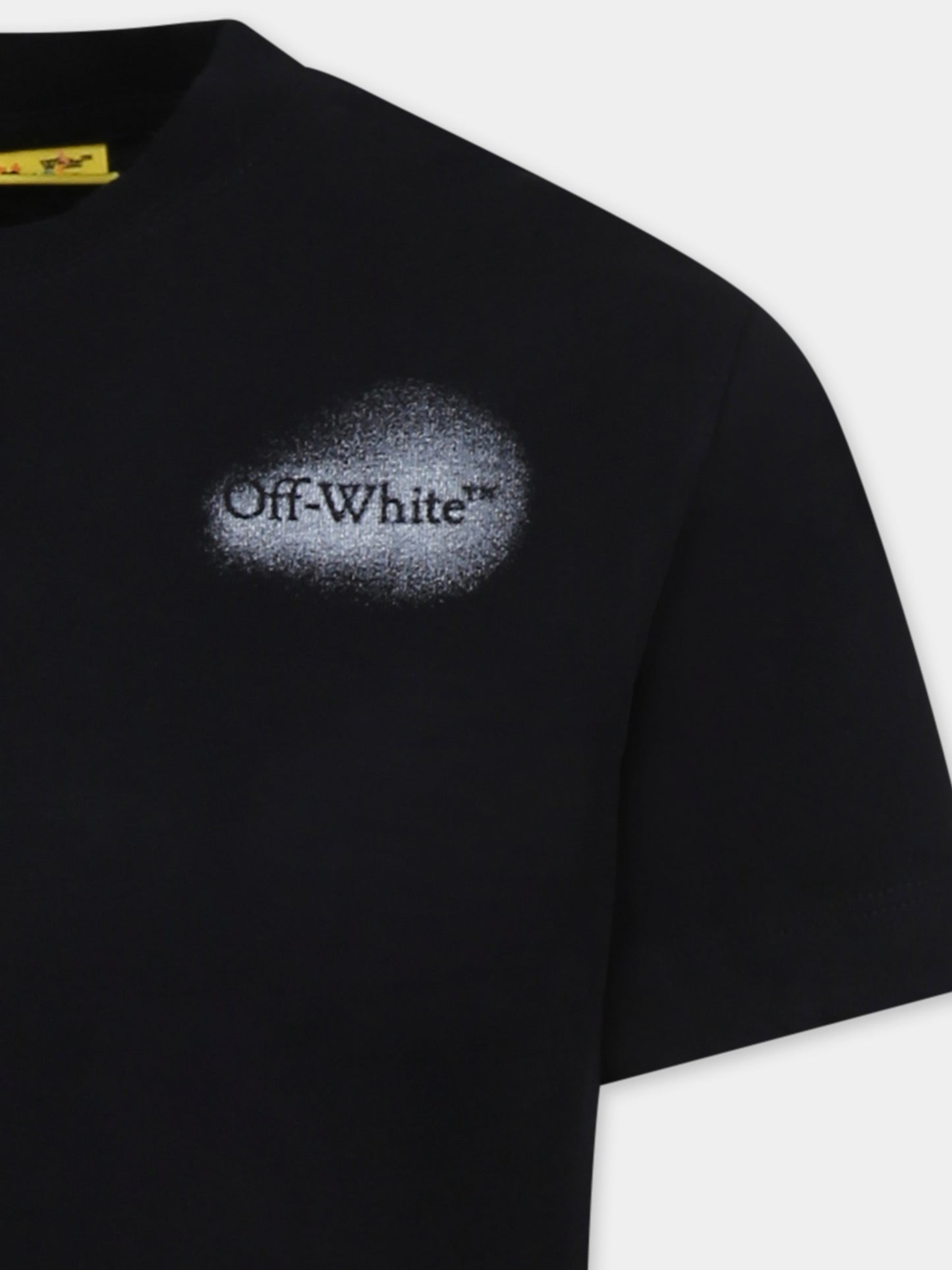 T-shirt noir pour garçon avec logo
