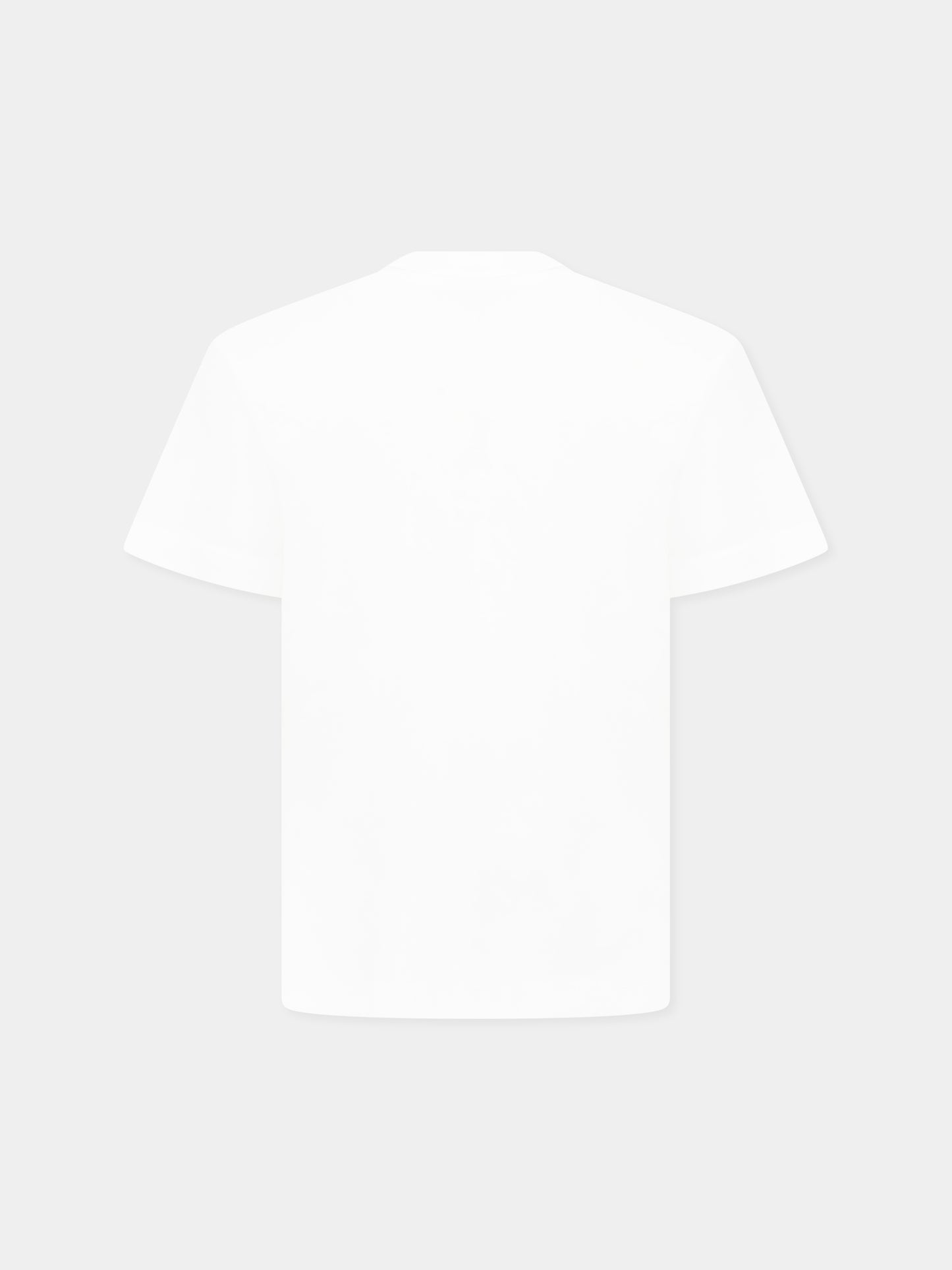 T-shirt bianca per bambina con logo e farfalle,Off White,OGAA001S25JER0030110