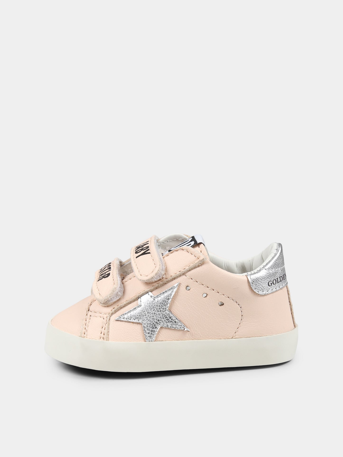 Sneakers Baby School rosa per neonata con stella,Golden Goose,GIF00166 F006742 25752
