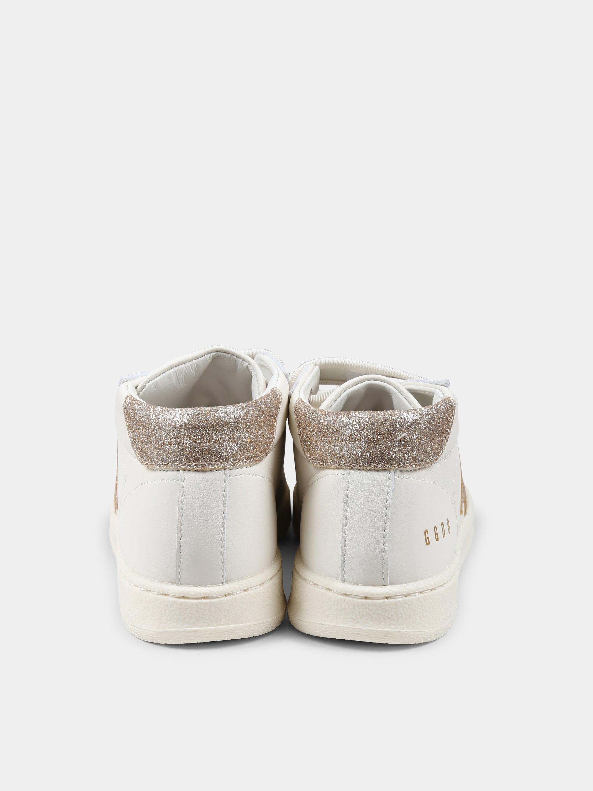 Sneakers June Ballstar avorio per neonata e bambina con stella,Golden Goose,GJF00386 F006752 10847