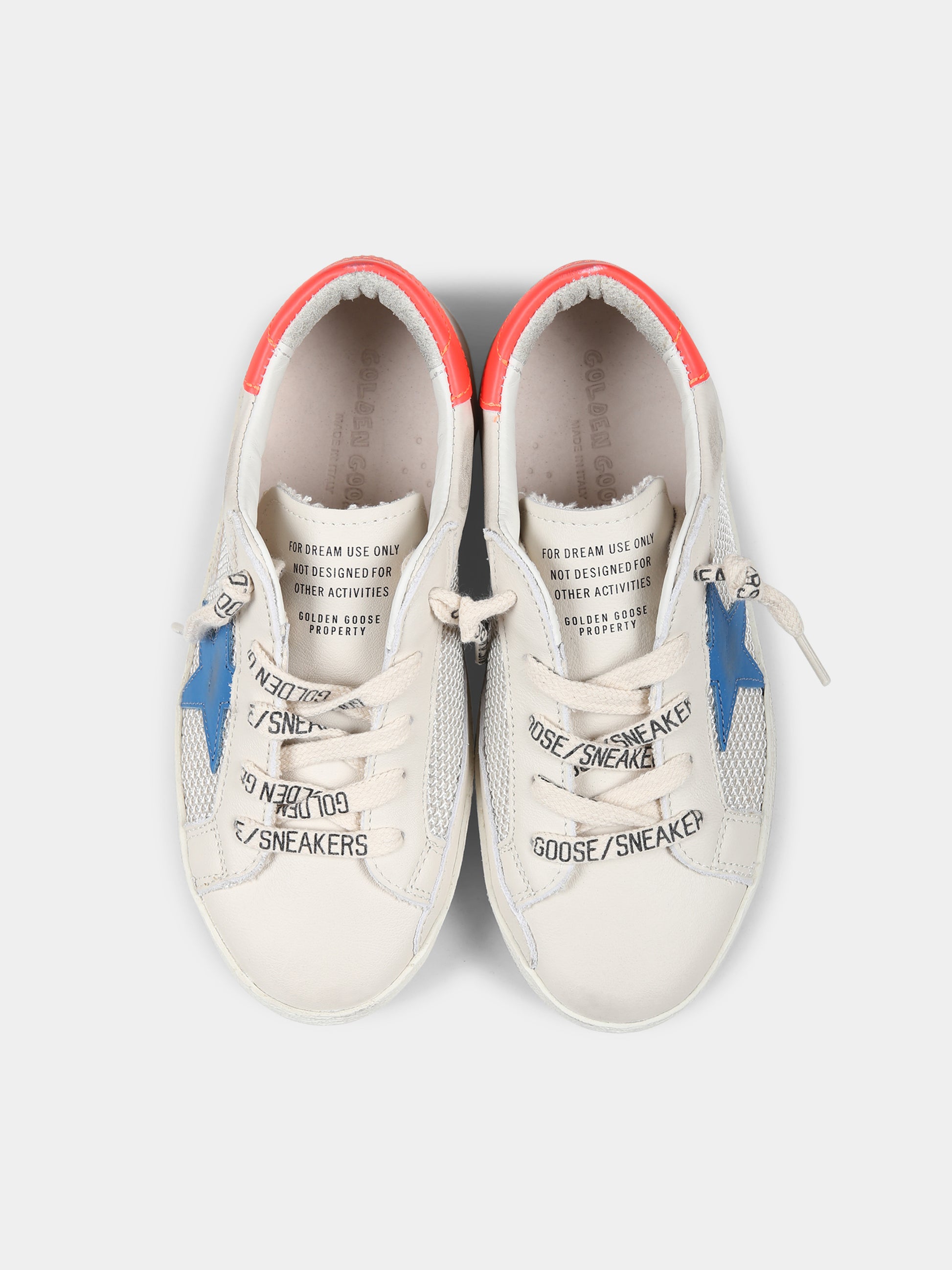 Sneakers Super Star avorio per bambini con stella,Golden Goose,GJF00103 F006754 12150