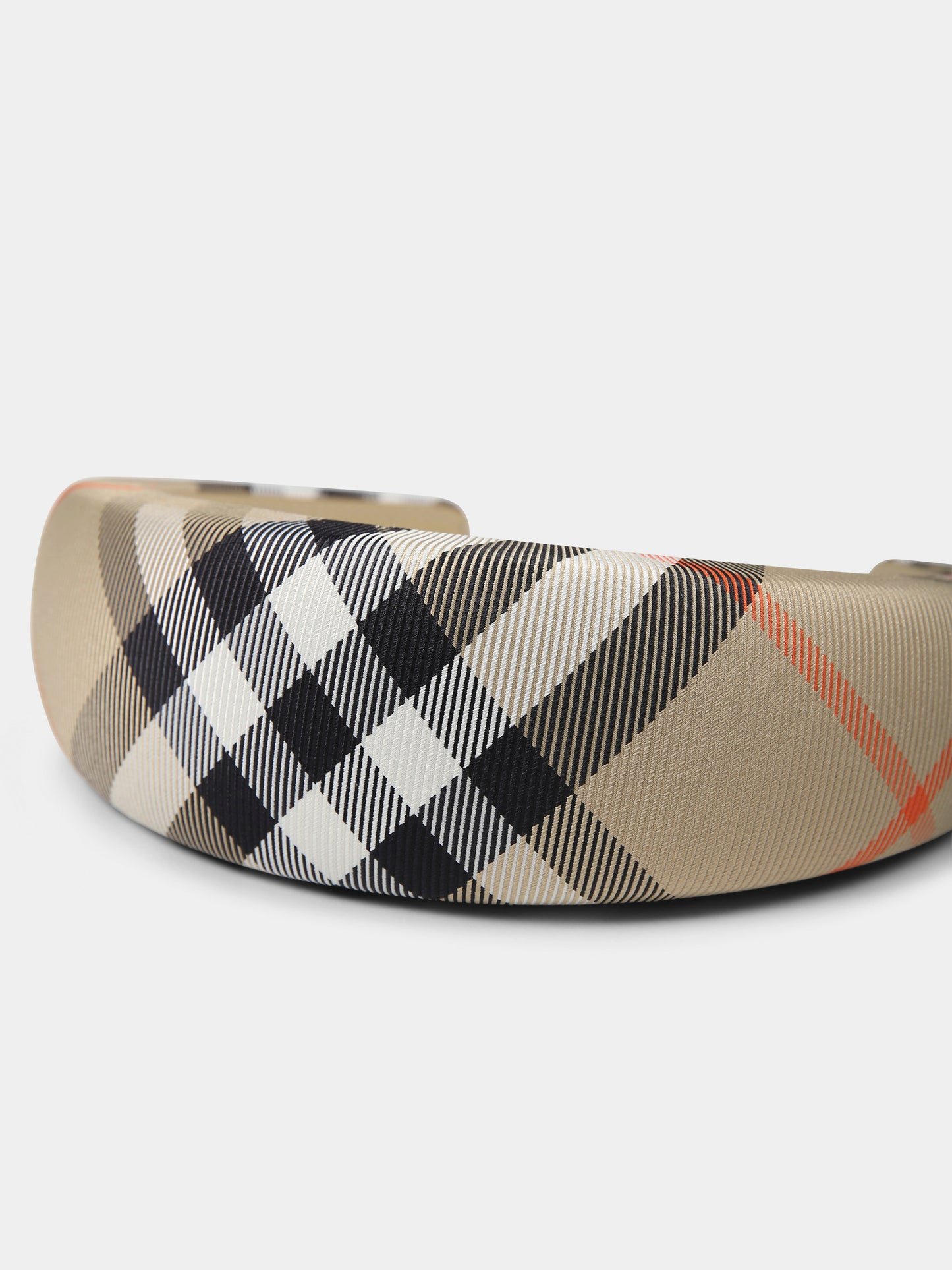 Cerchietto beige per bambina con check vintage,Burberry Kids,8100163 B9368