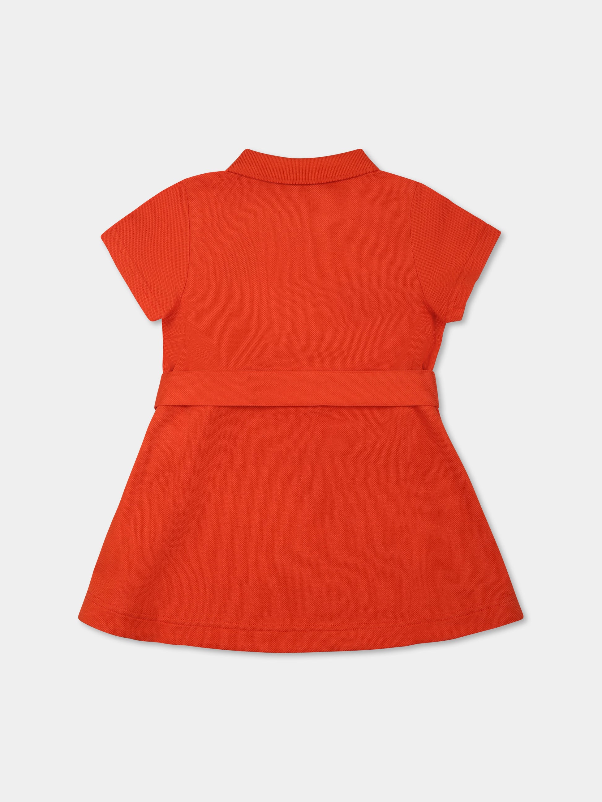 Vestito arancione per neonata con cavaliere equestre,Burberry Kids,8105082 C1835