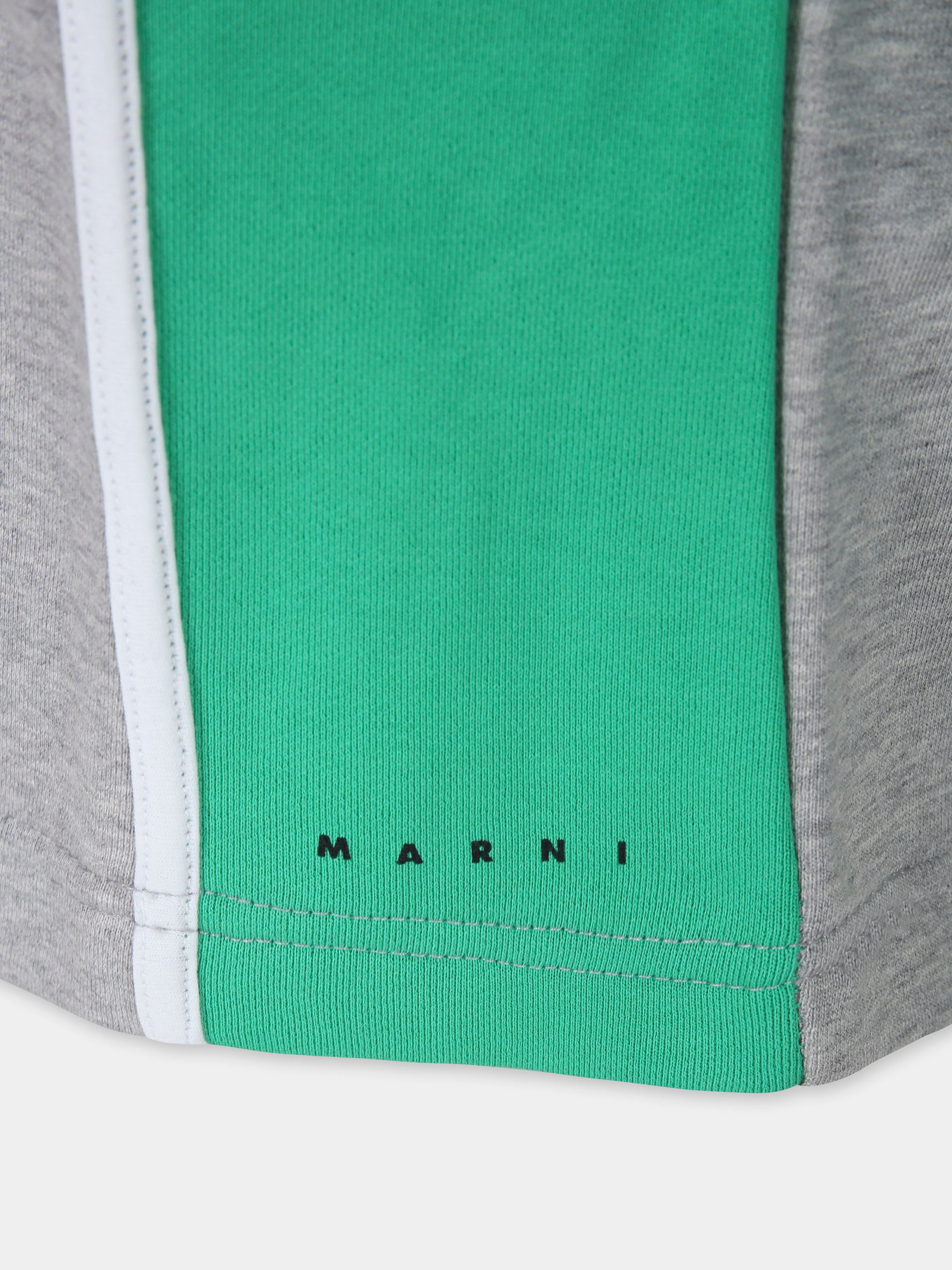 Felpa grigia per bambini con logo,Marni Kids,M01374 M00V0 MS308U 0M541