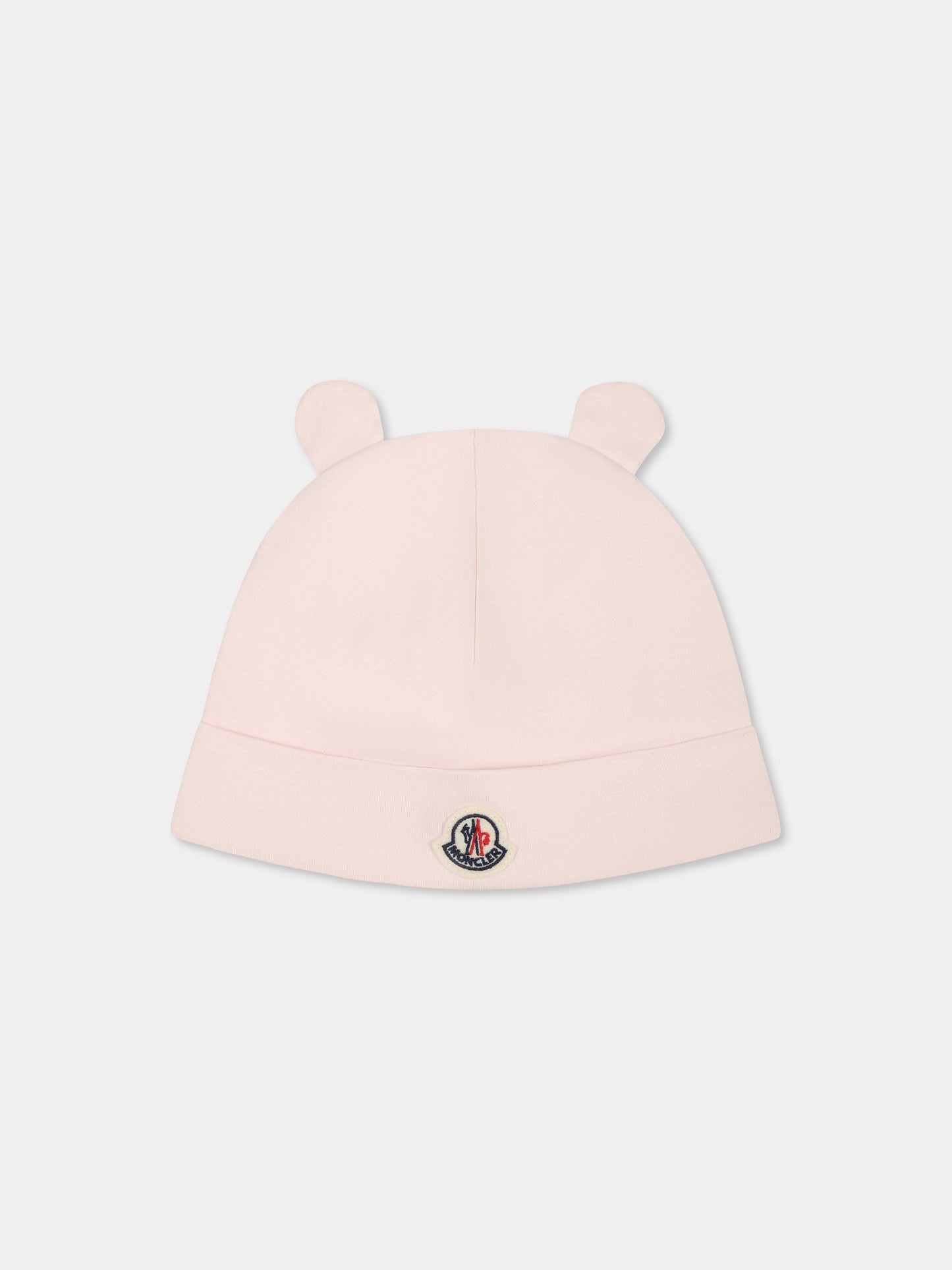 Set accessori rosa per neonata con logo,Moncler Kids,K1951 3G00001 8392E 529