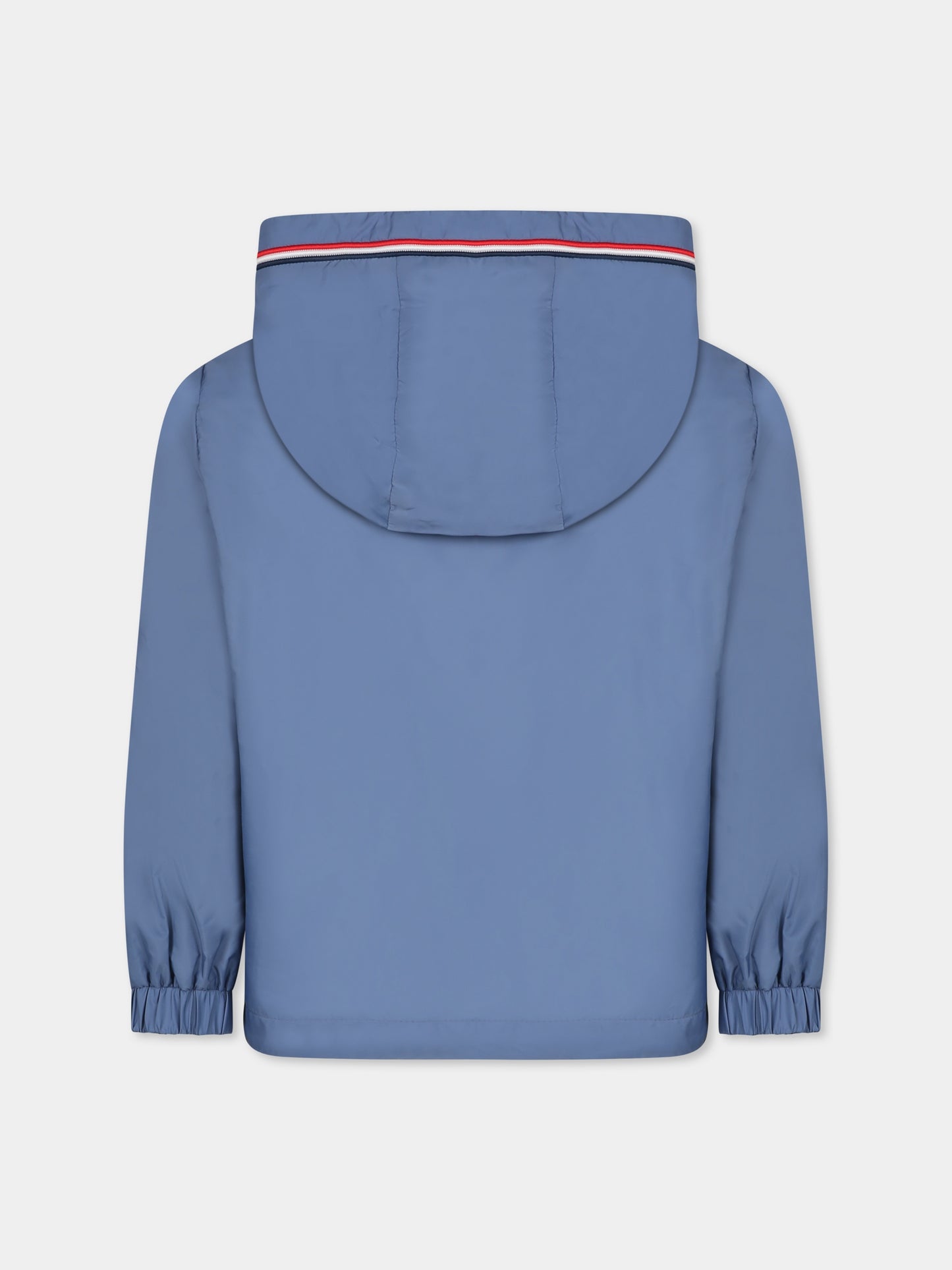 Veste coupe à vent bleu clair pour garçon avec logo