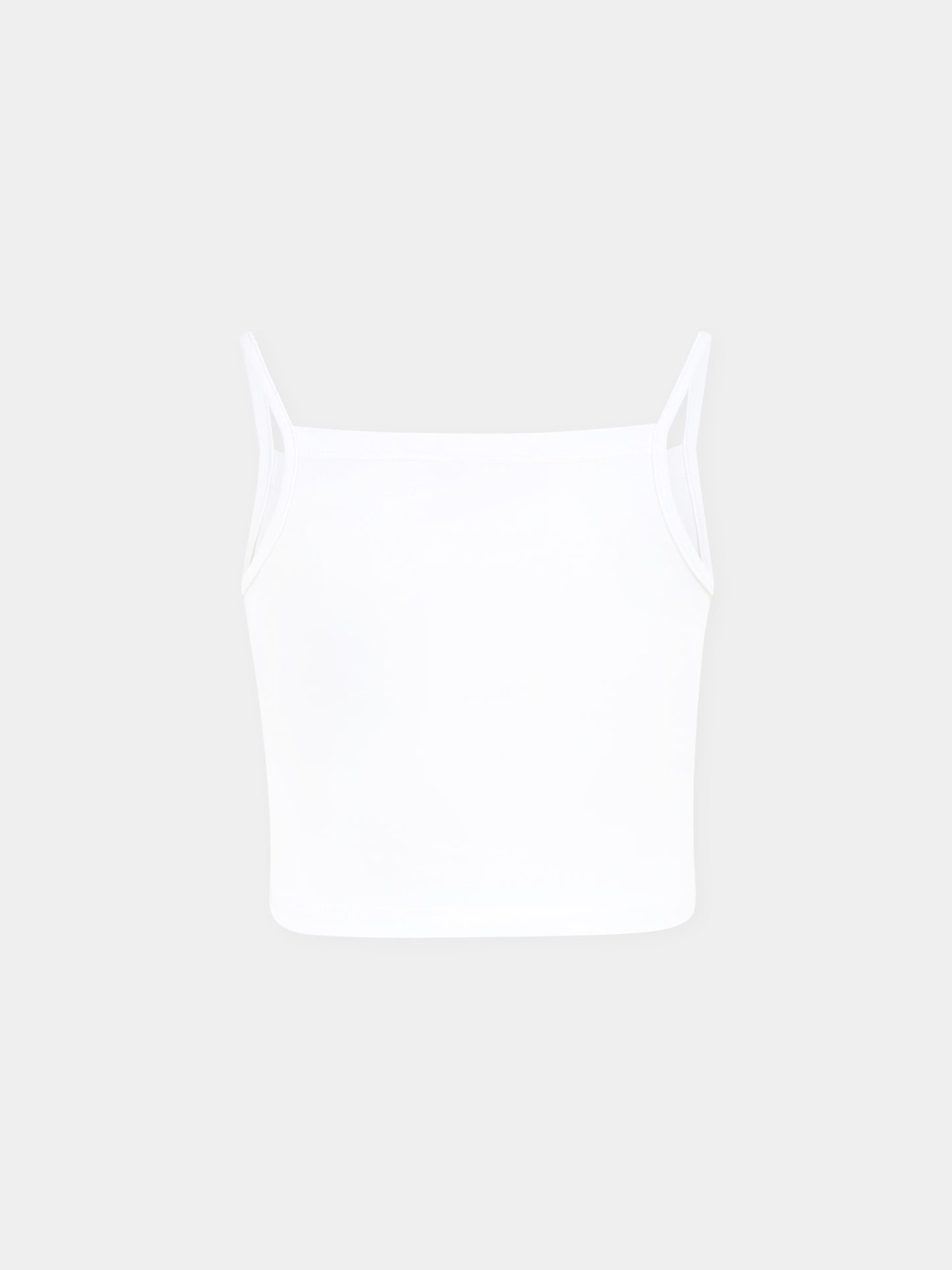 Top blanc pour fille avec logo