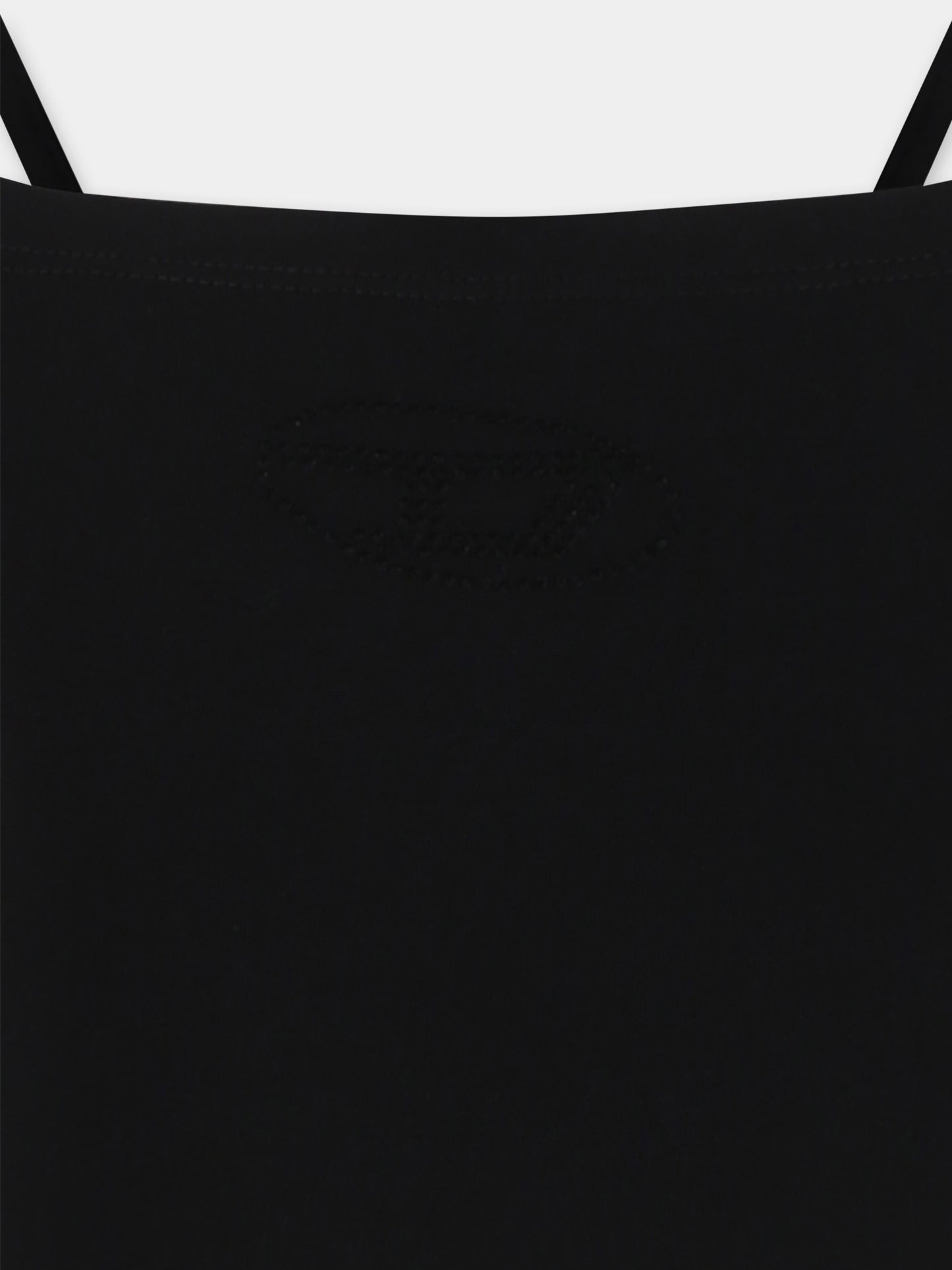 Top noir pour fille avec logo