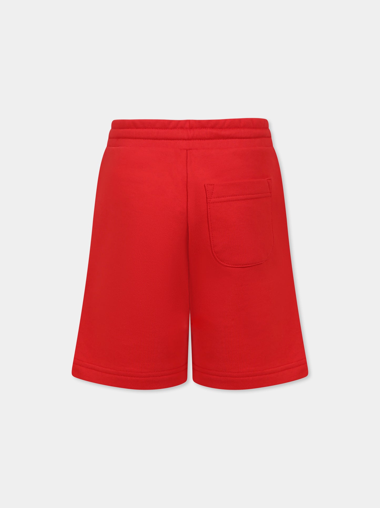 Shorts rossi per bambino con logo,Diesel,J02239 KYAVF K457