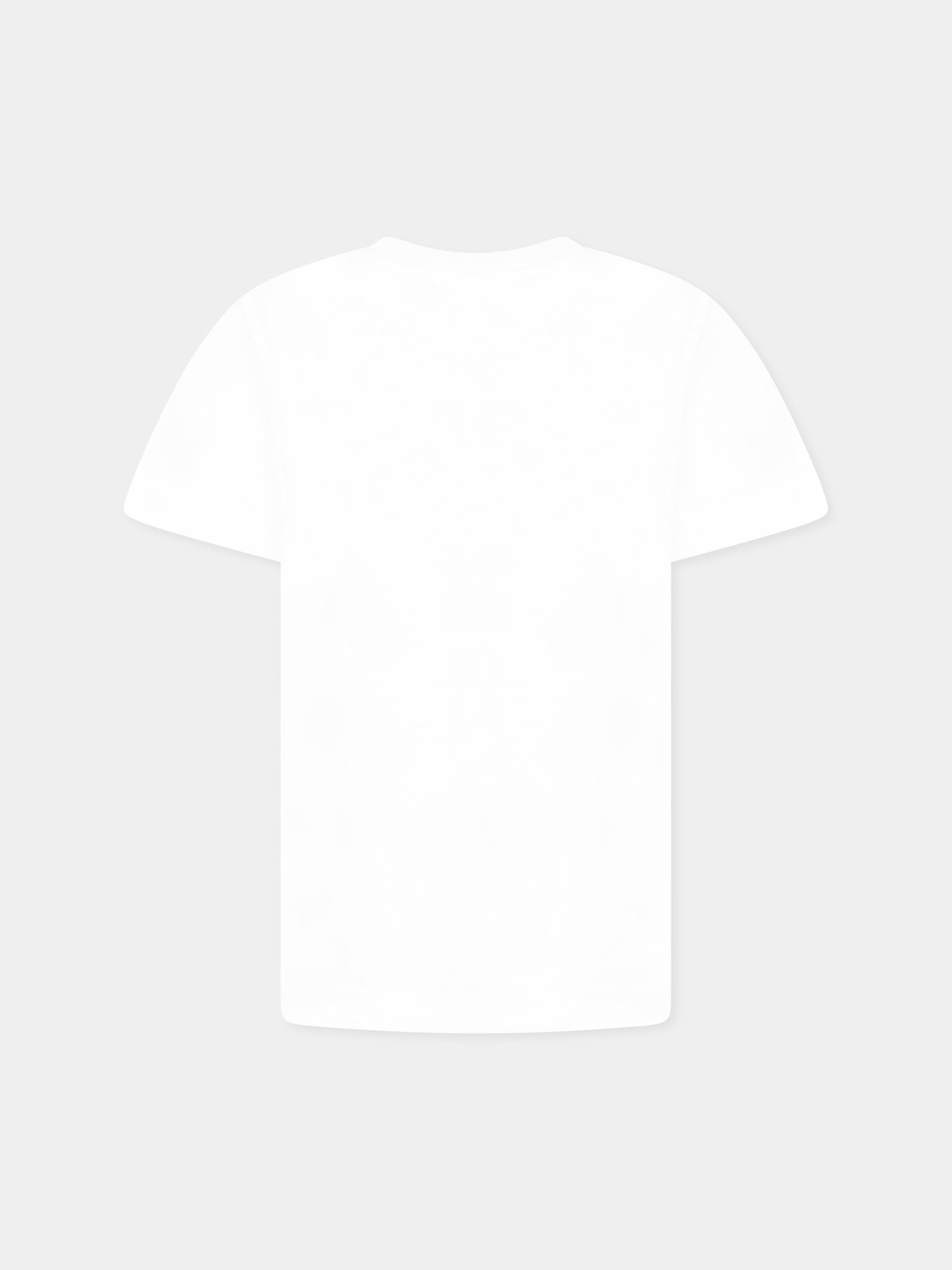 T-shirt bianca per bambino con logo,Diesel,J02033 00YI9 K100