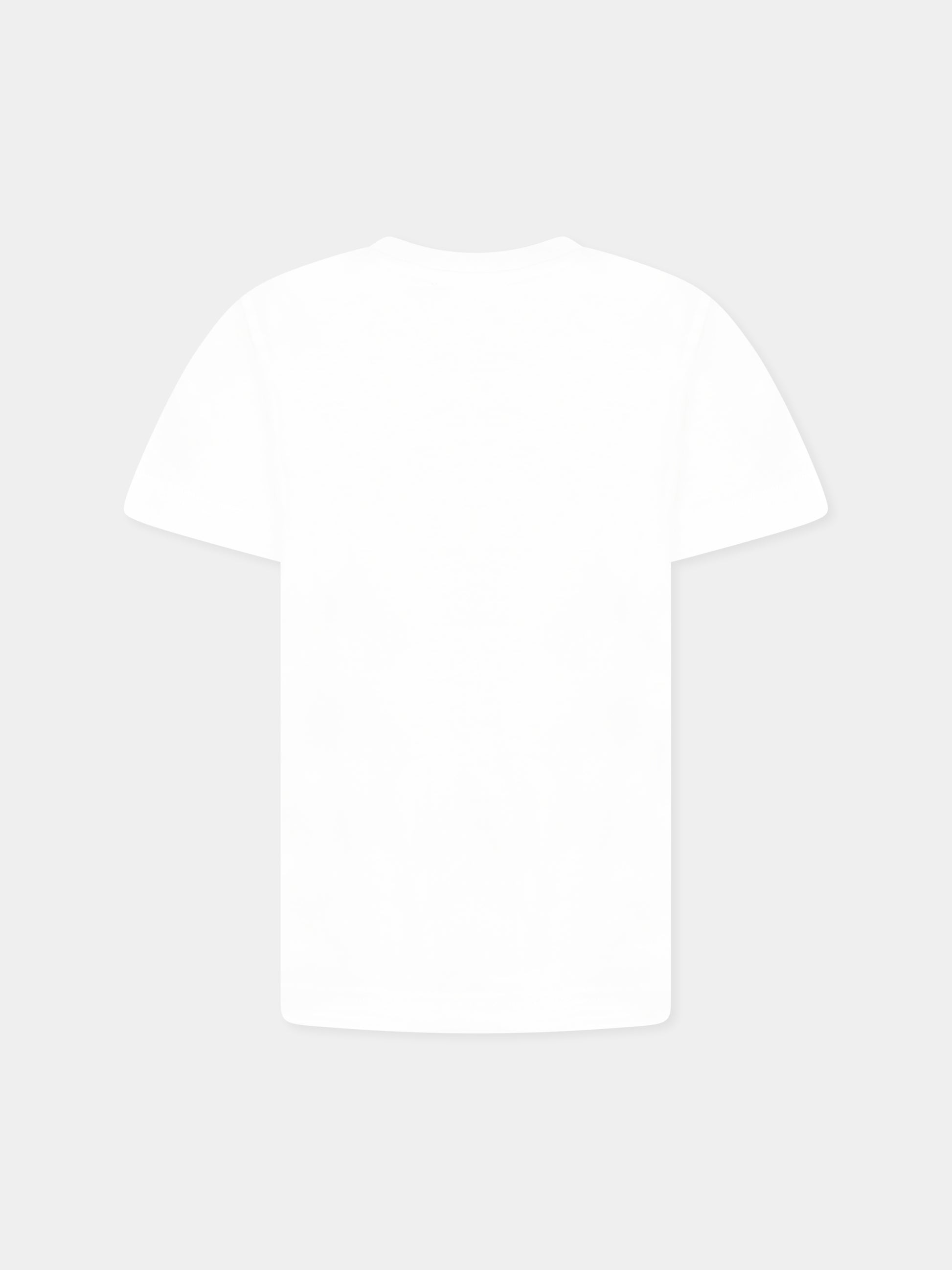 T-shirt bianca per bambino con logo,Diesel,J02033 00YI9 K100