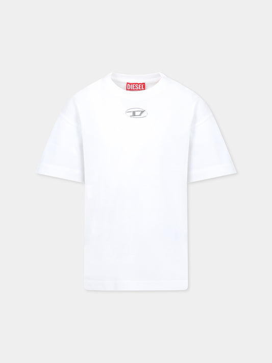 T-shirt blanc pour garçon