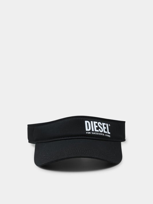 Chapeau noir pour enfants avec logo