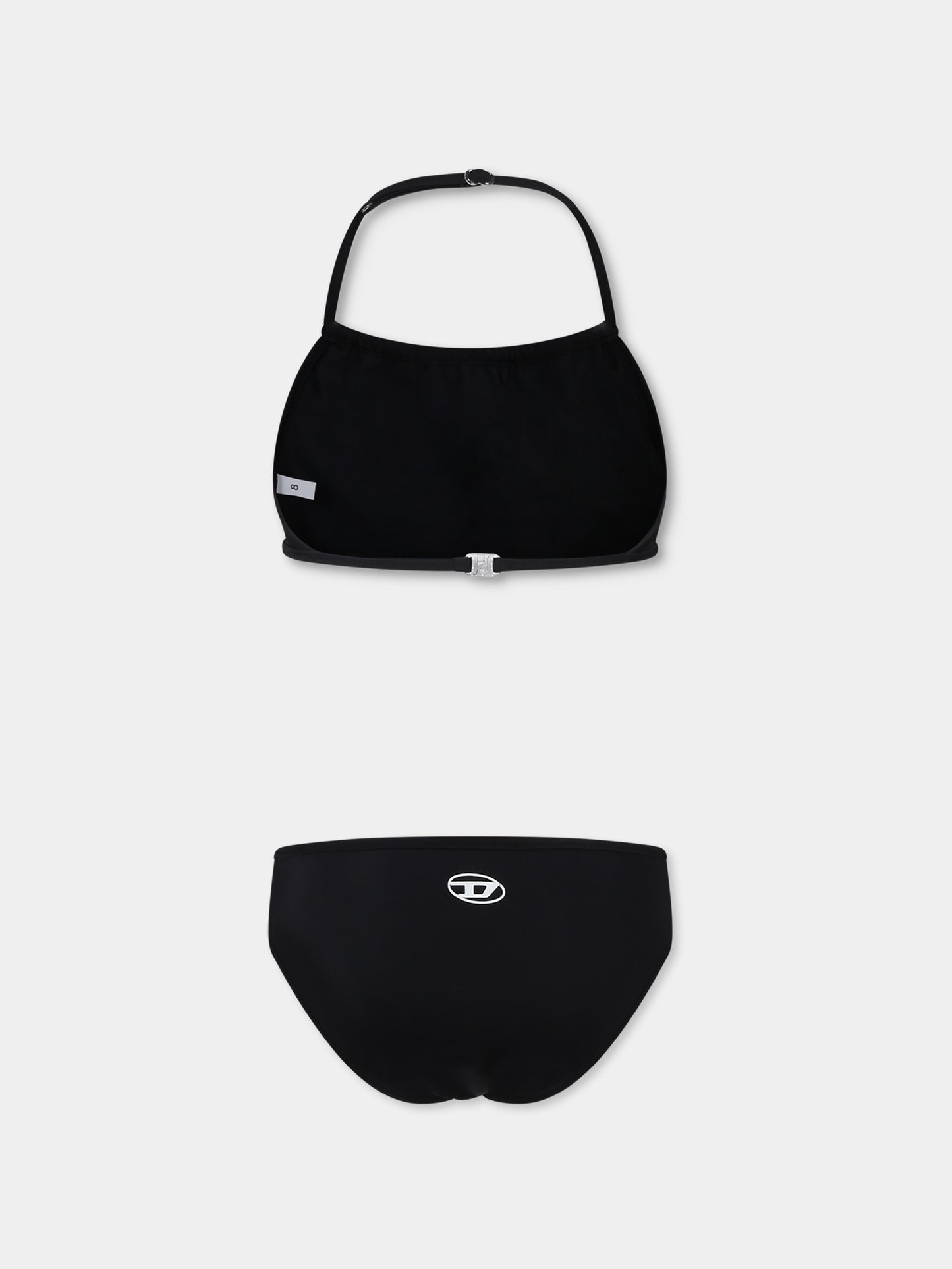 Bikini noir pour fille avec logo
