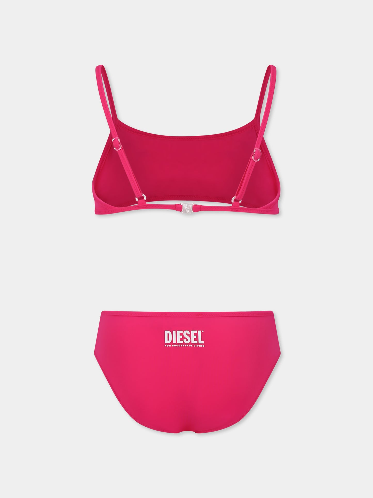 Bikini fuchsia pour fille avec logo