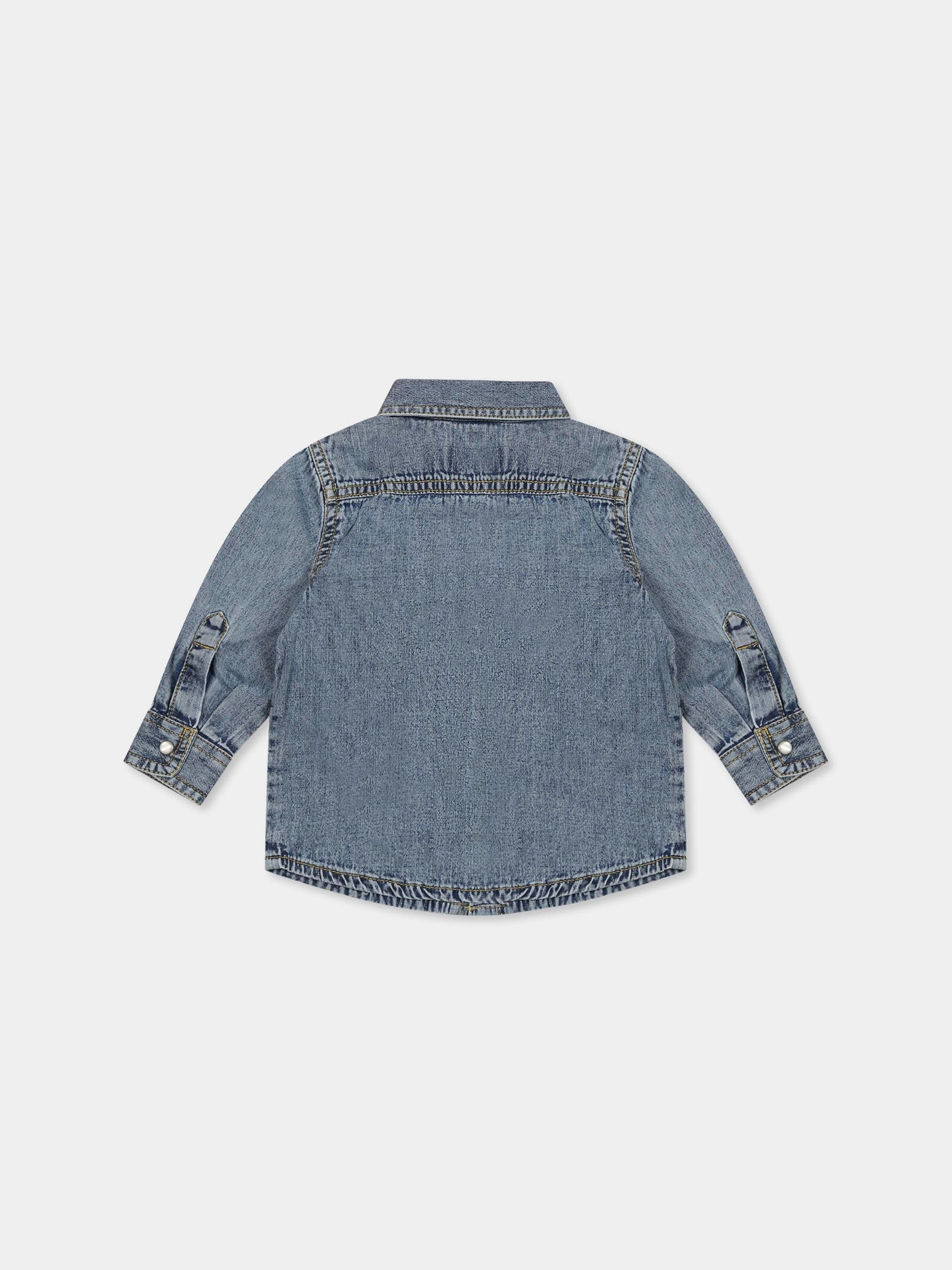 Chemise denim pour bébé garçon avec logo