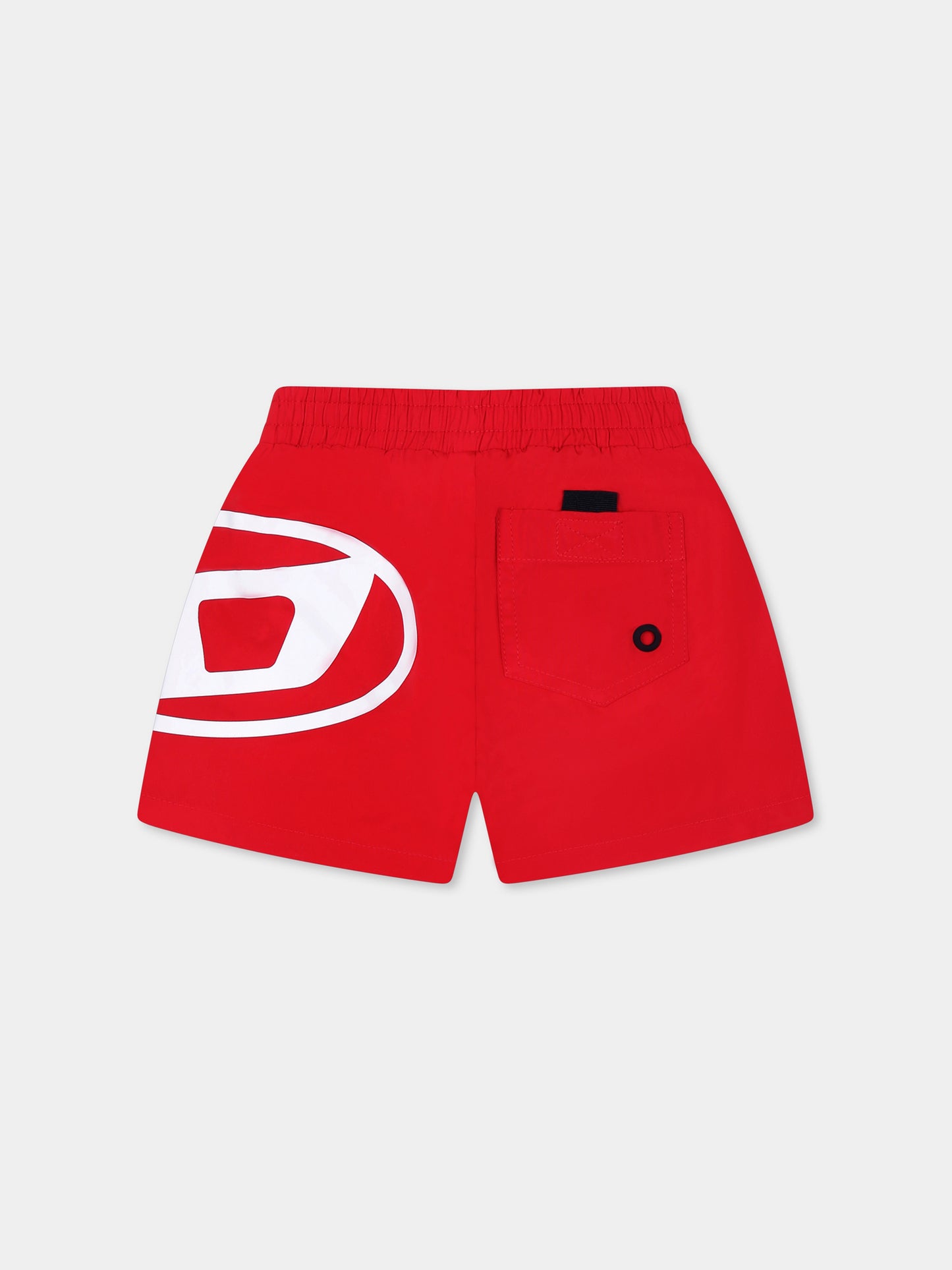 Short de bain rouge pour bébé garçon avec logo