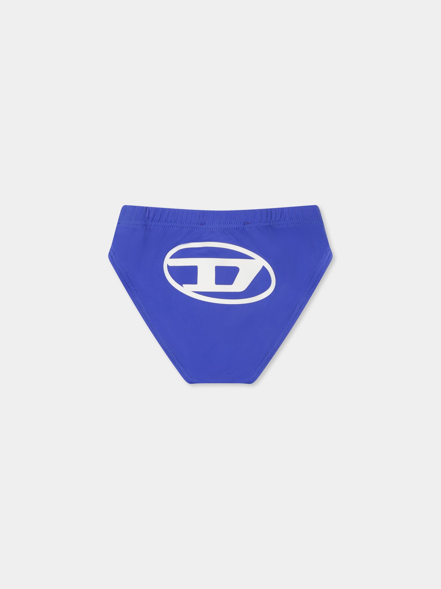 Slip de bain bleu pour bébé garçon avec logo