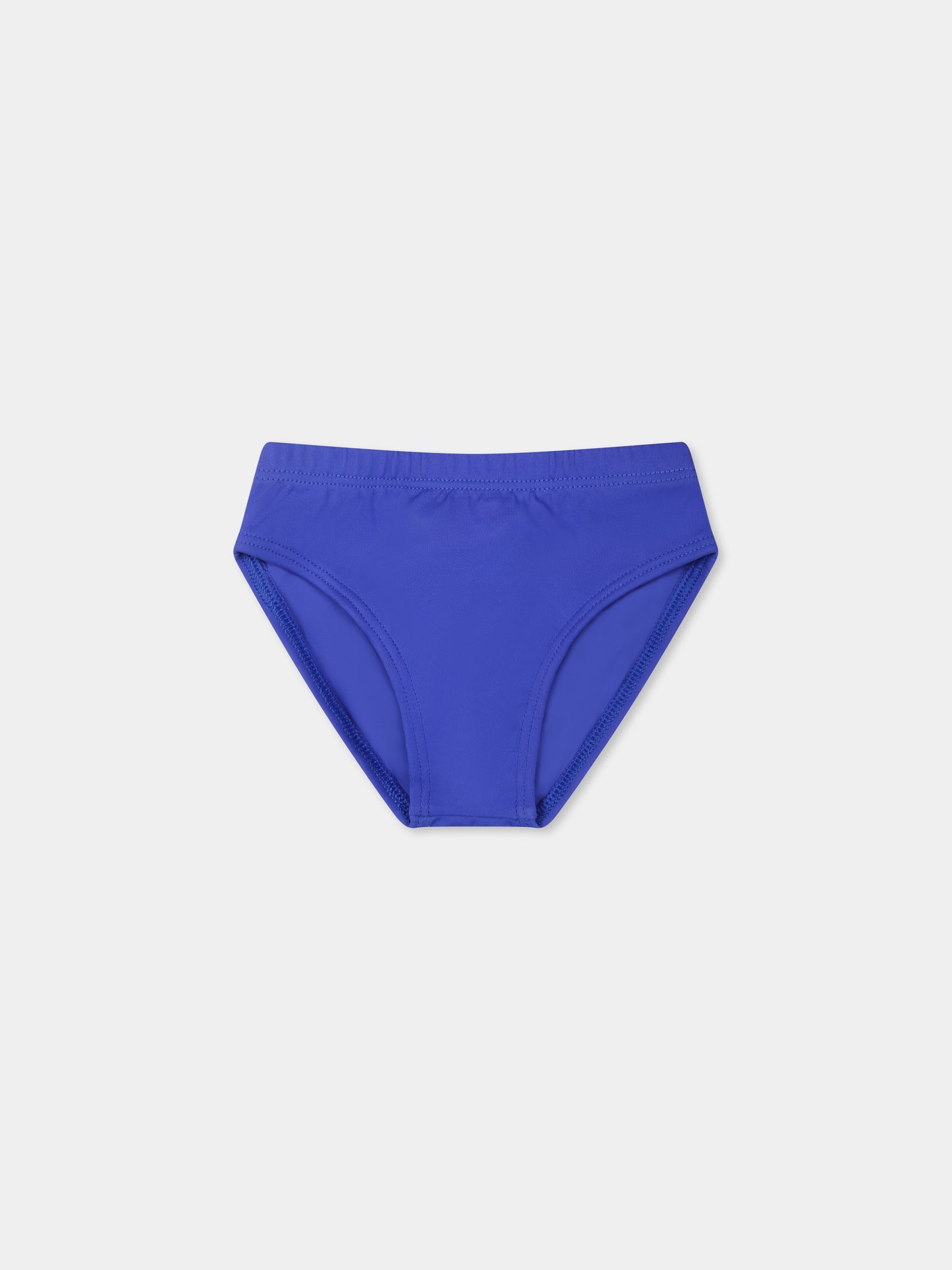 Slip de bain bleu pour bébé garçon avec logo