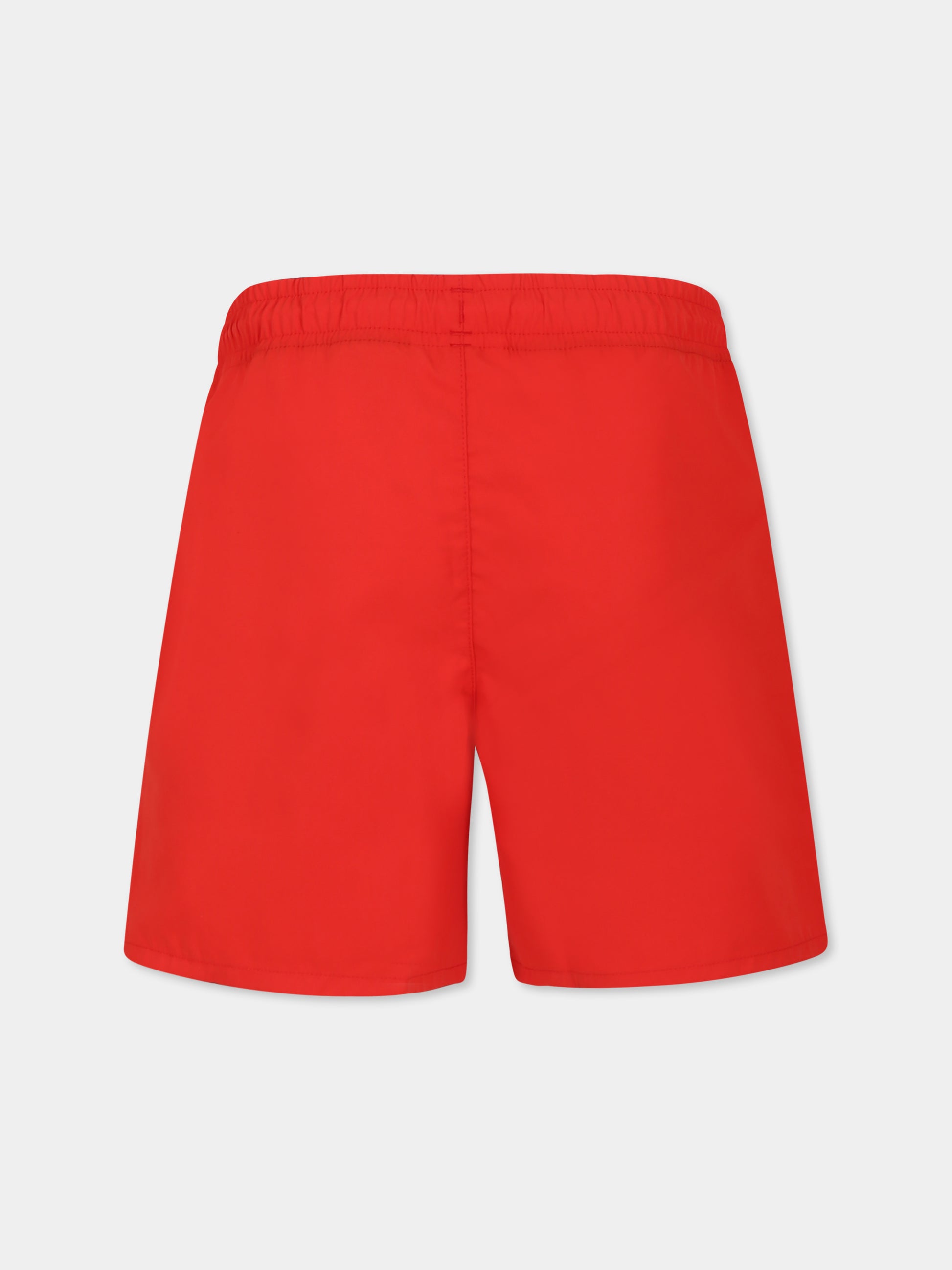 Boxer mare rosso per bambino con coccodrillo,Lacoste,MJ4756 6GC