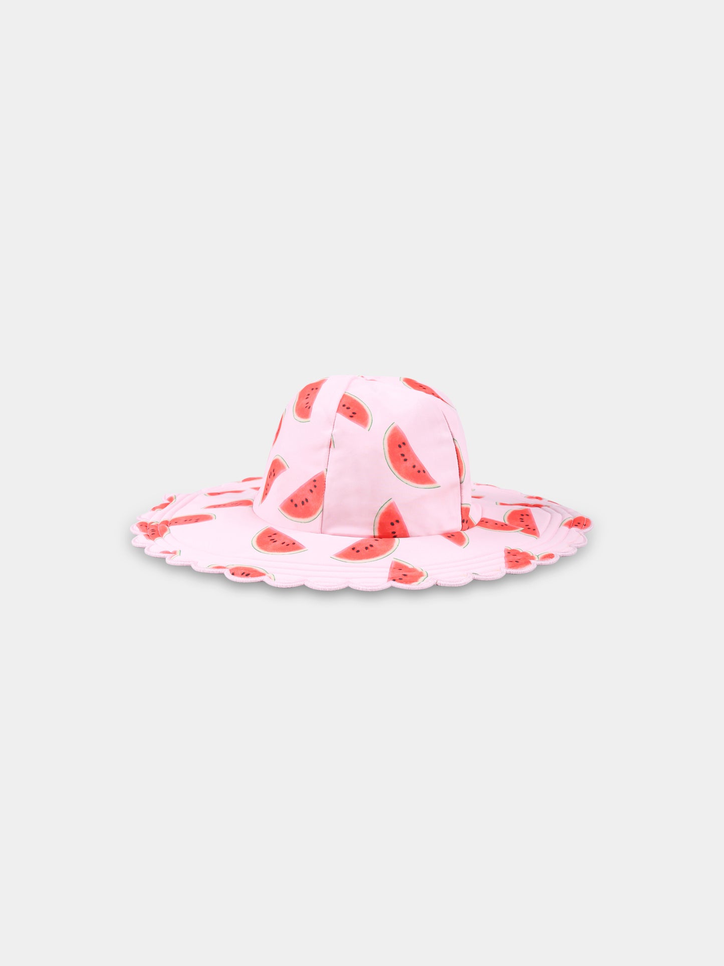 Cloche rose pour fille avec pastèque