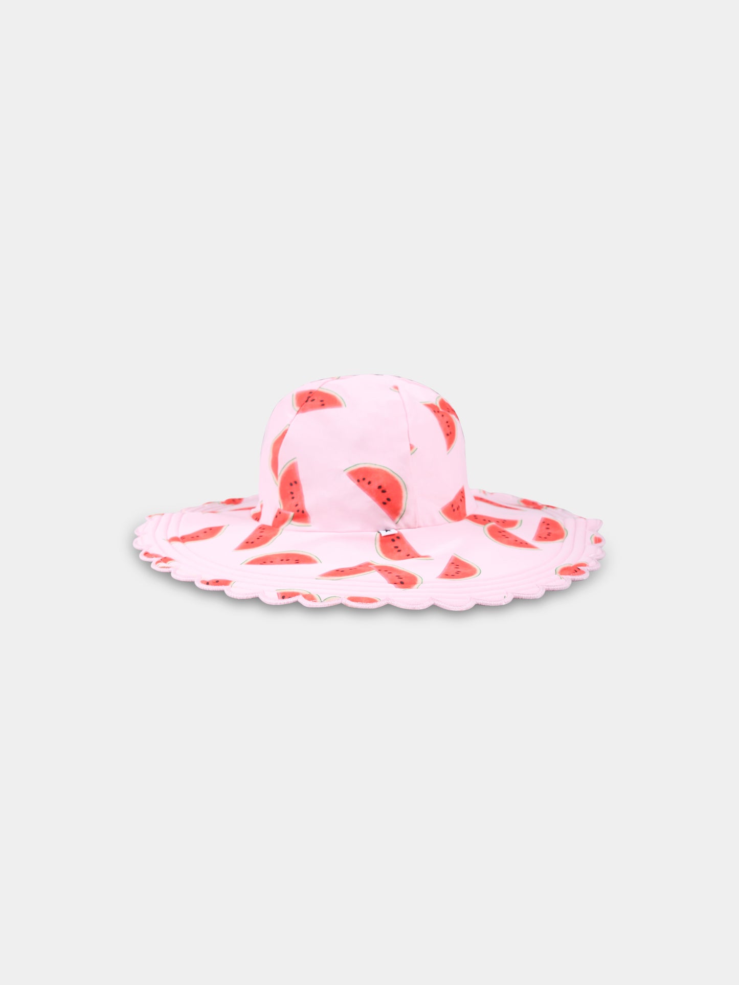 Cloche rose pour fille avec pastèque