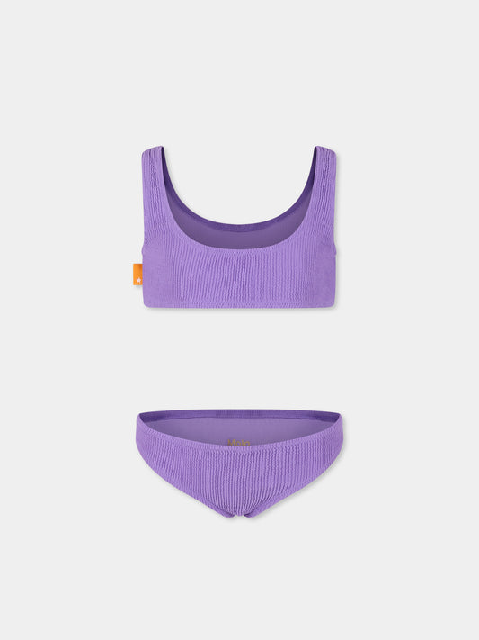 Bikini violet pour fille