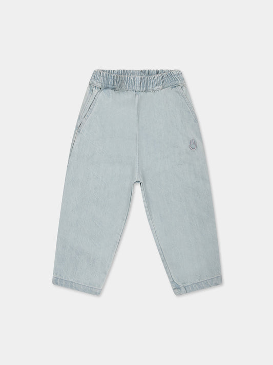 Jean denim pour bébé enfants avec smiley