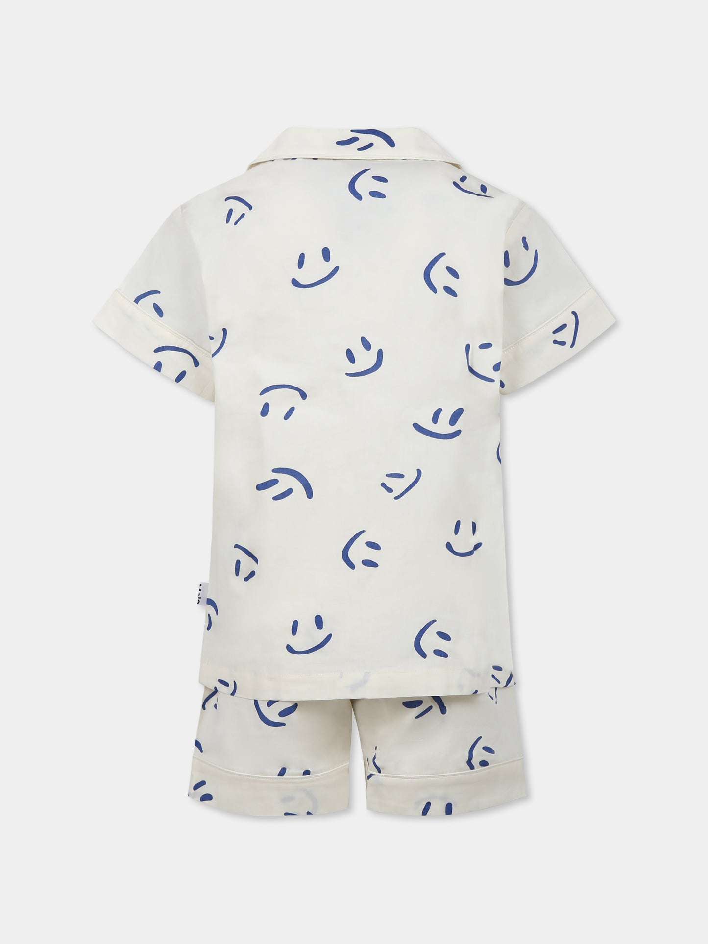 Pyjama ivoire pour enfants avec smiley