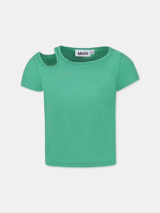 T-shirt Raja verde per bambina,Molo,2S25A217 5468