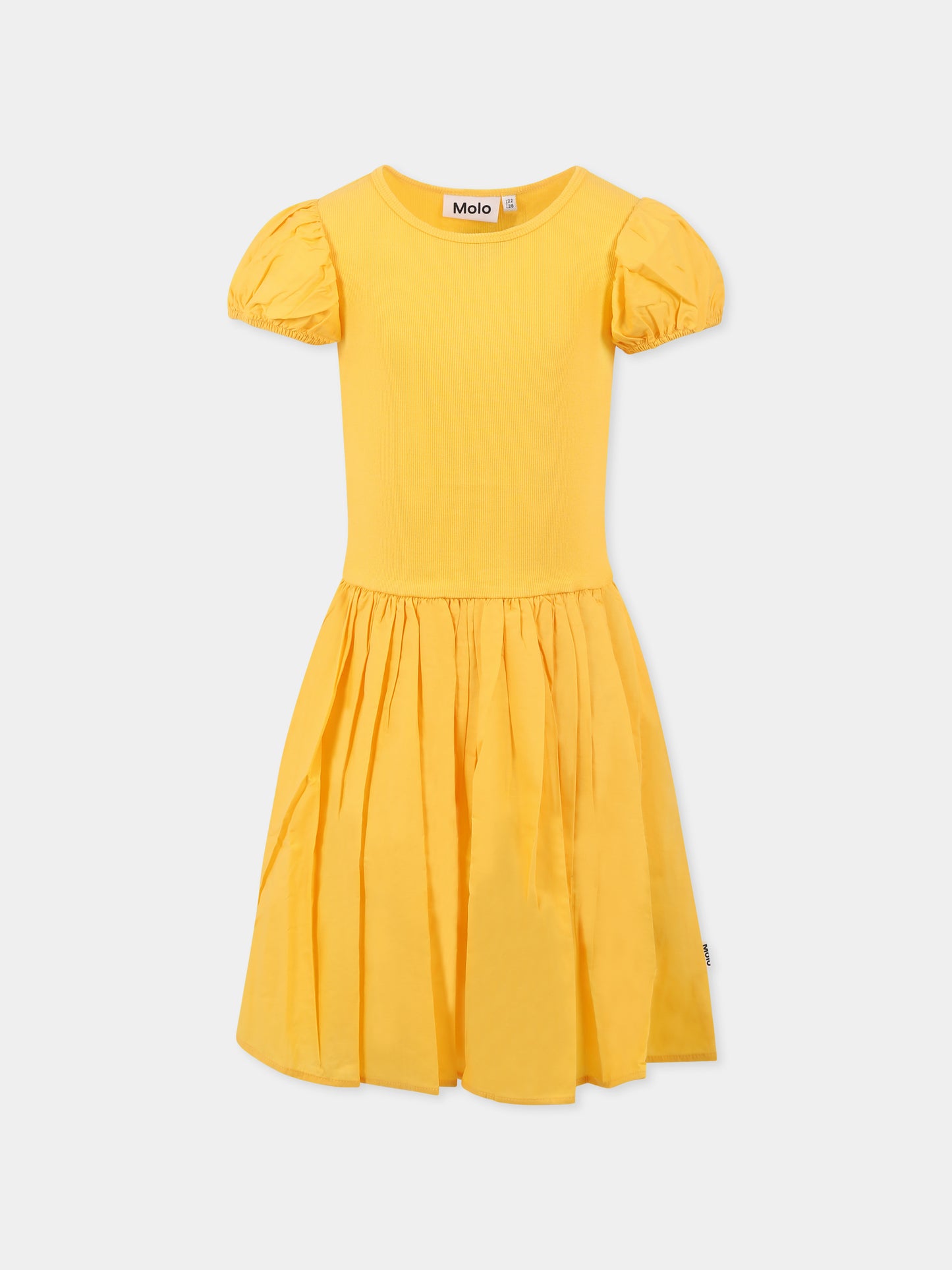 Robe jaune pour fille