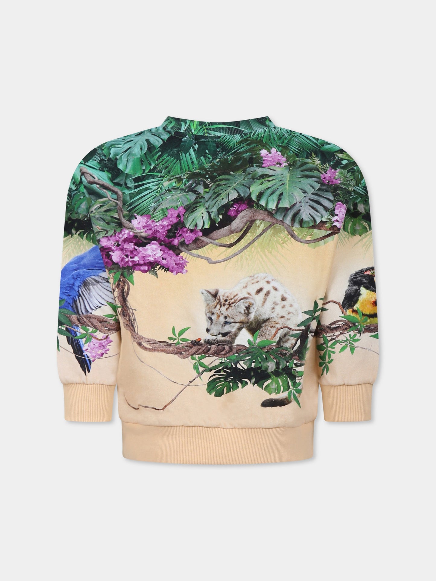 Sweat rose pour fille avec pumas