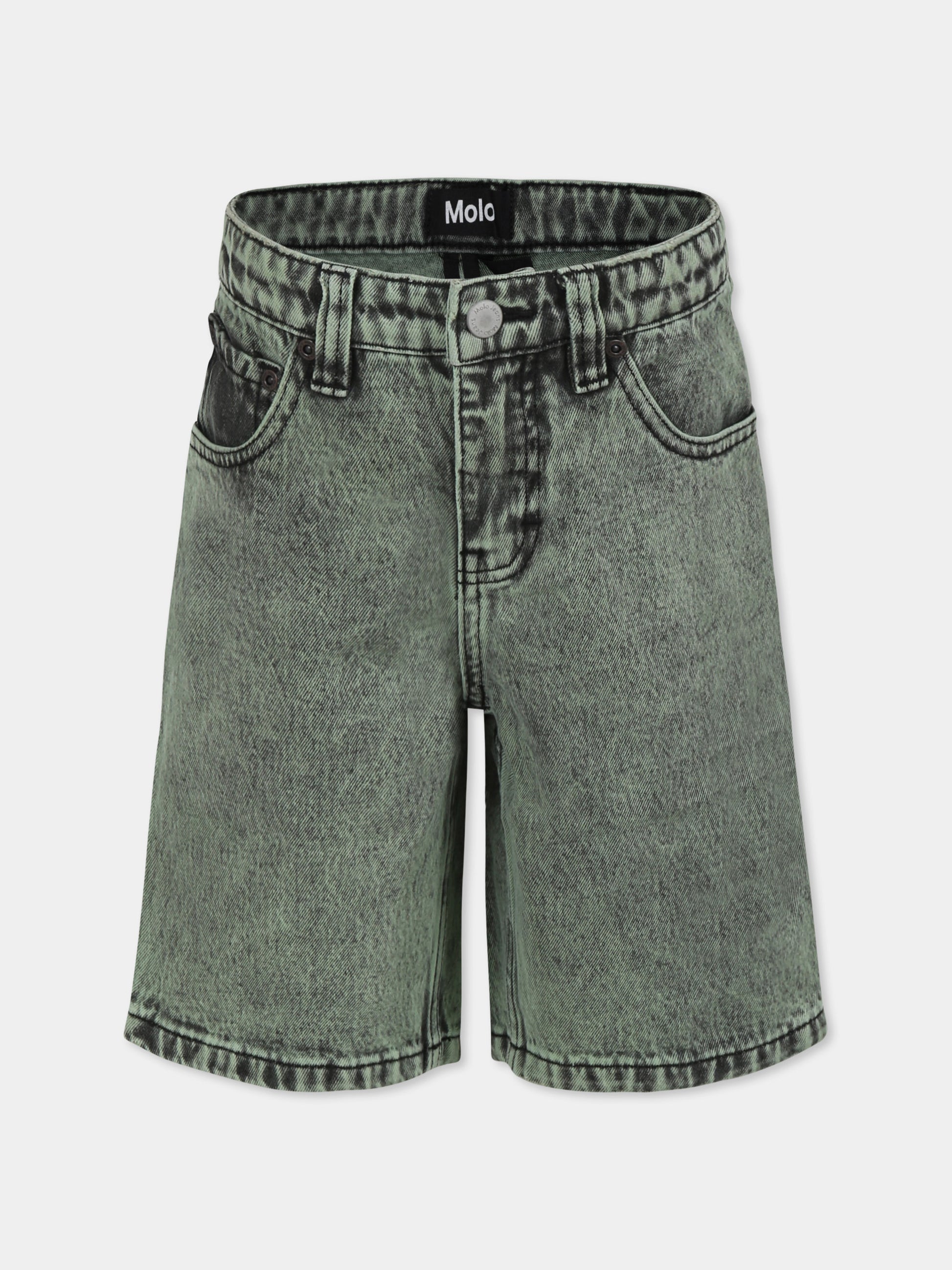 Jeans Art verde per bambini,Molo,6S25H106 5478