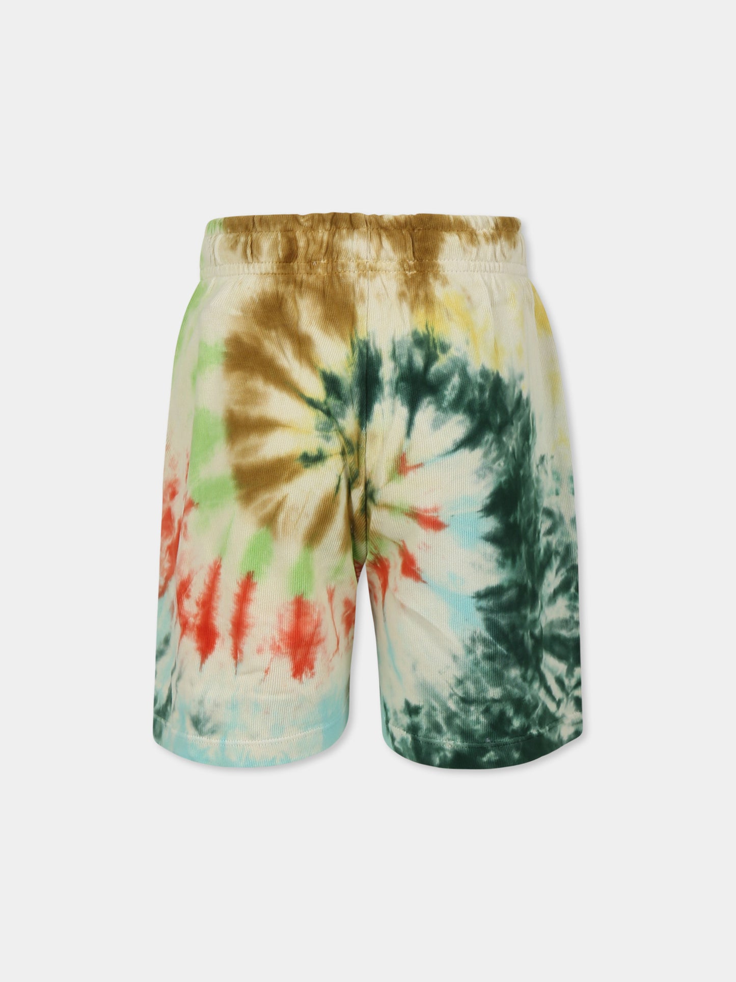 Short multicolore pour enfants avec imprimé tie-dye