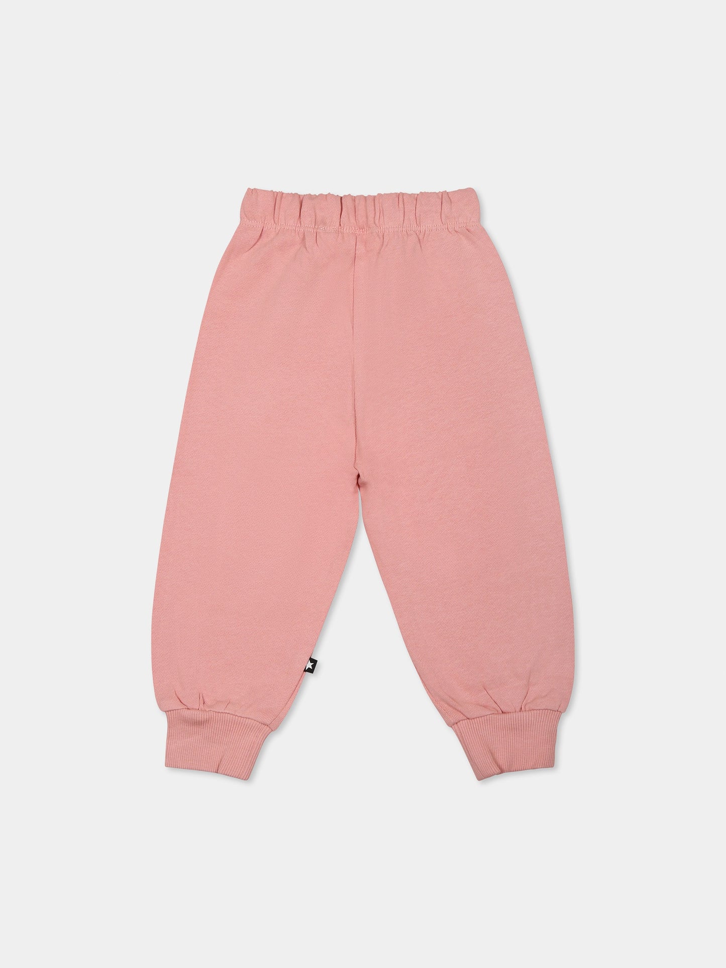 Pantalon rose pour bébé enfants avec smile